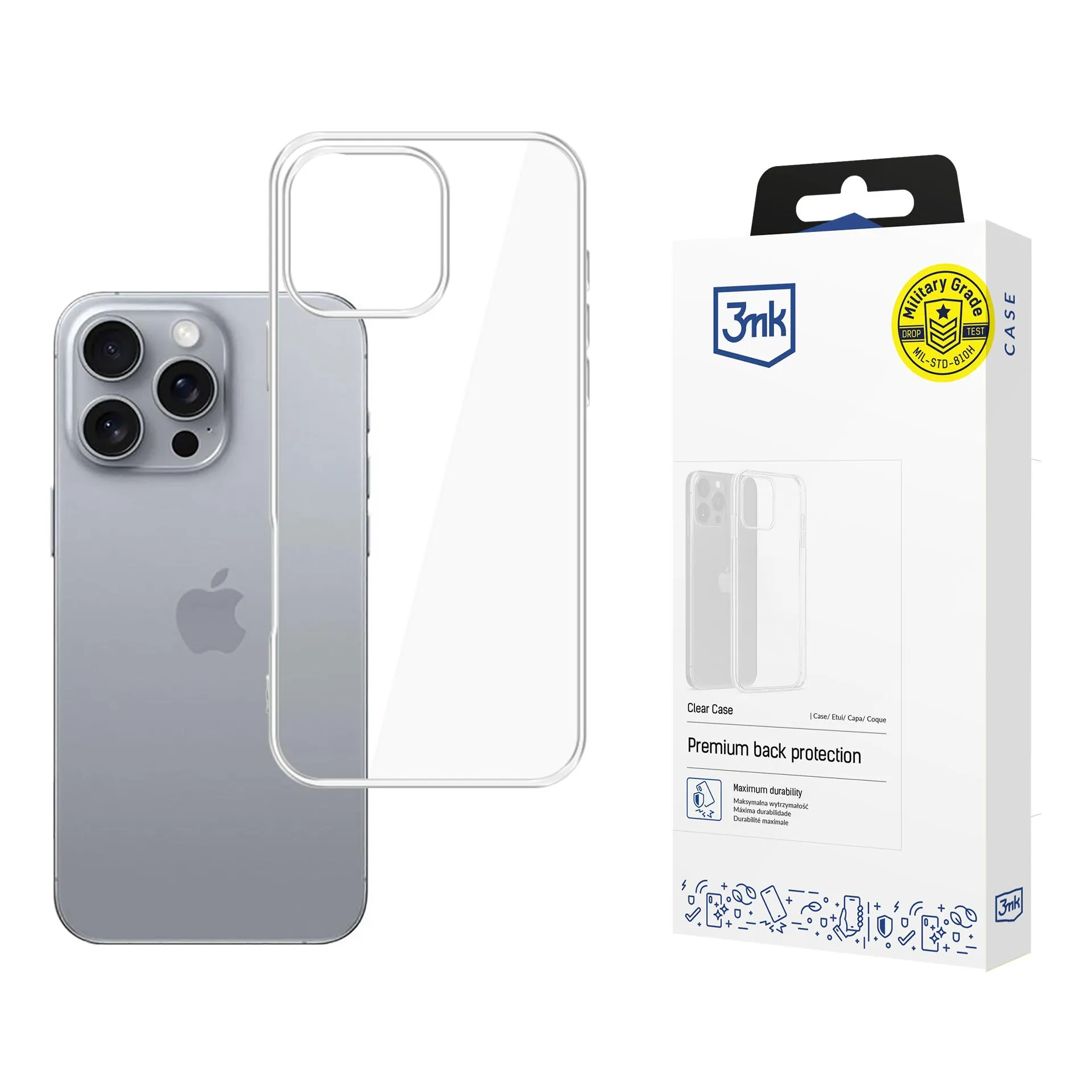 Capa para Apple iPhone 16 Pro Max - 3mk Clear Case