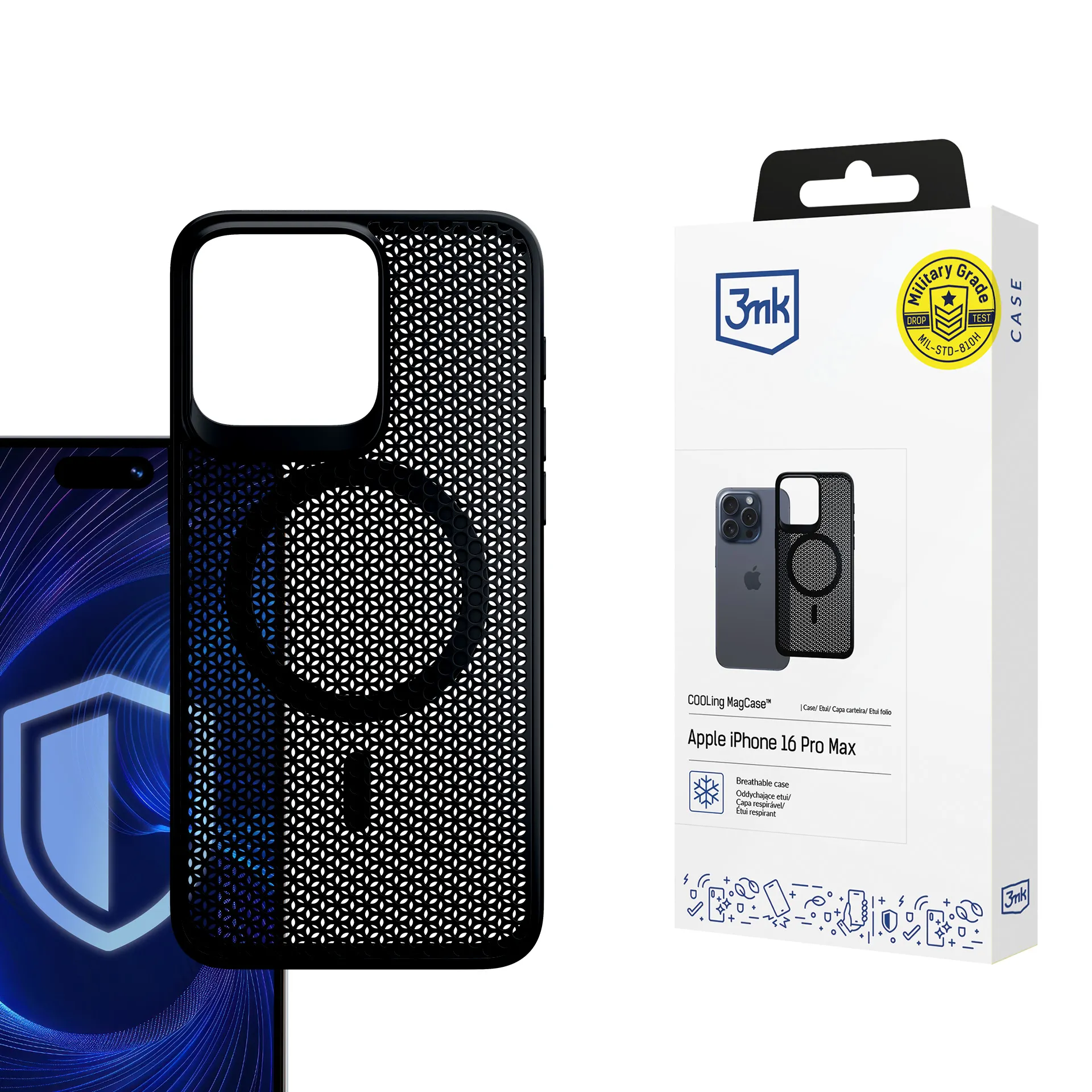 Capa para Apple iPhone 16 Pro Max - 3mk COOLing MagCase