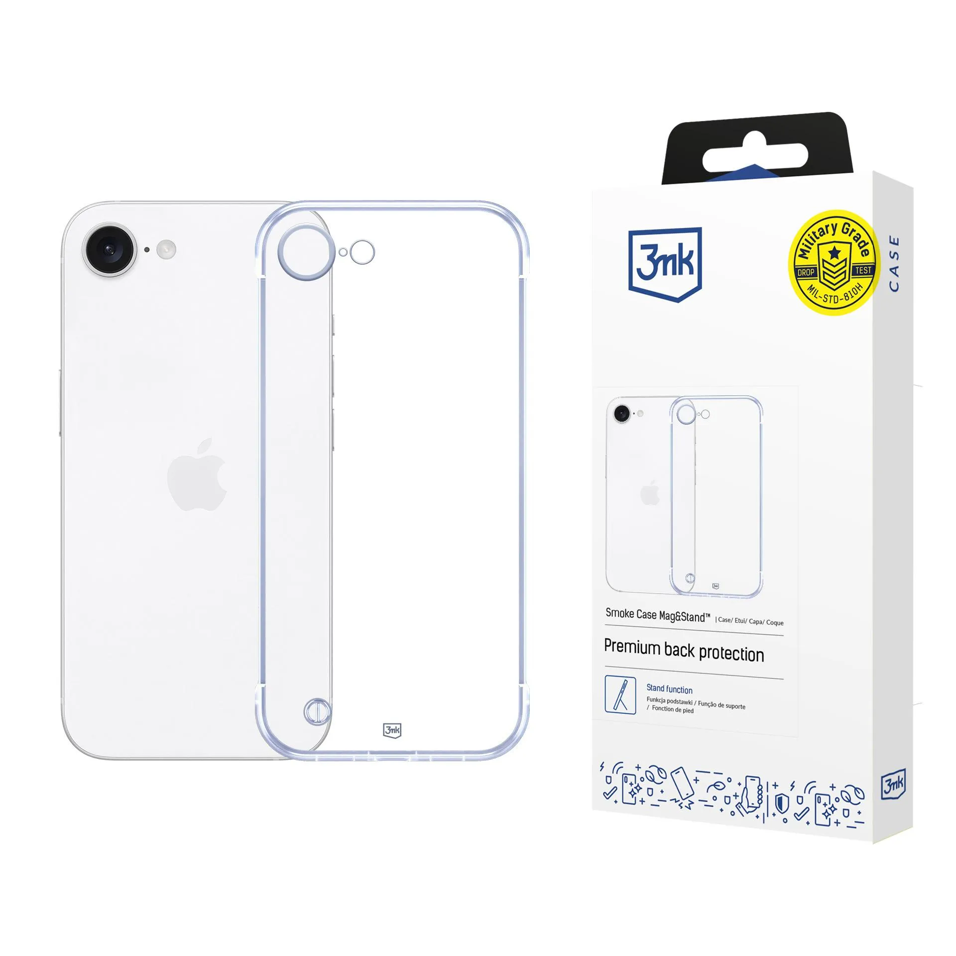 Capa ultraleve para Apple iPhone 16E - 3mk Just20g Clear Case