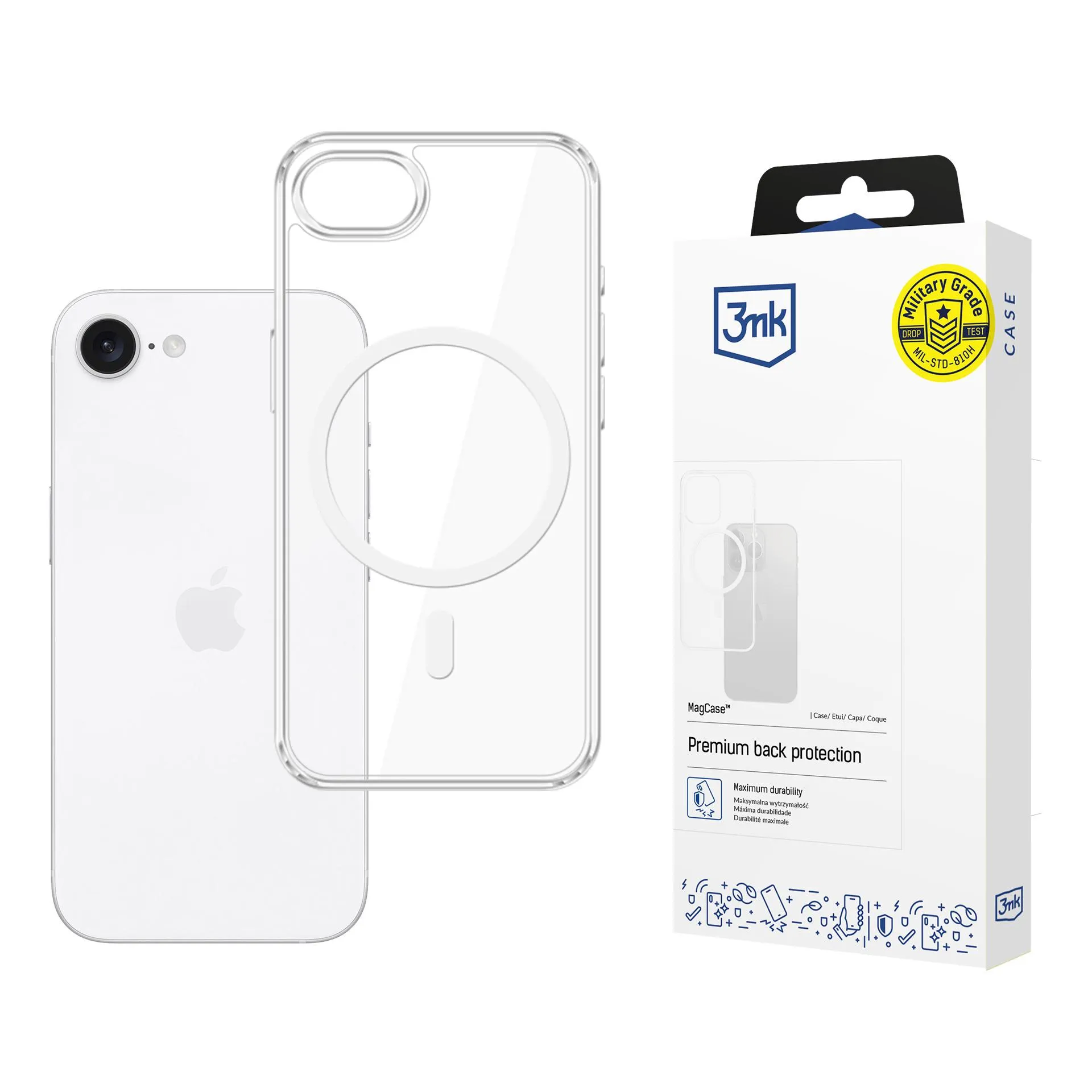 Capa reforçada para Apple iPhone 16E - 3mk MagCase