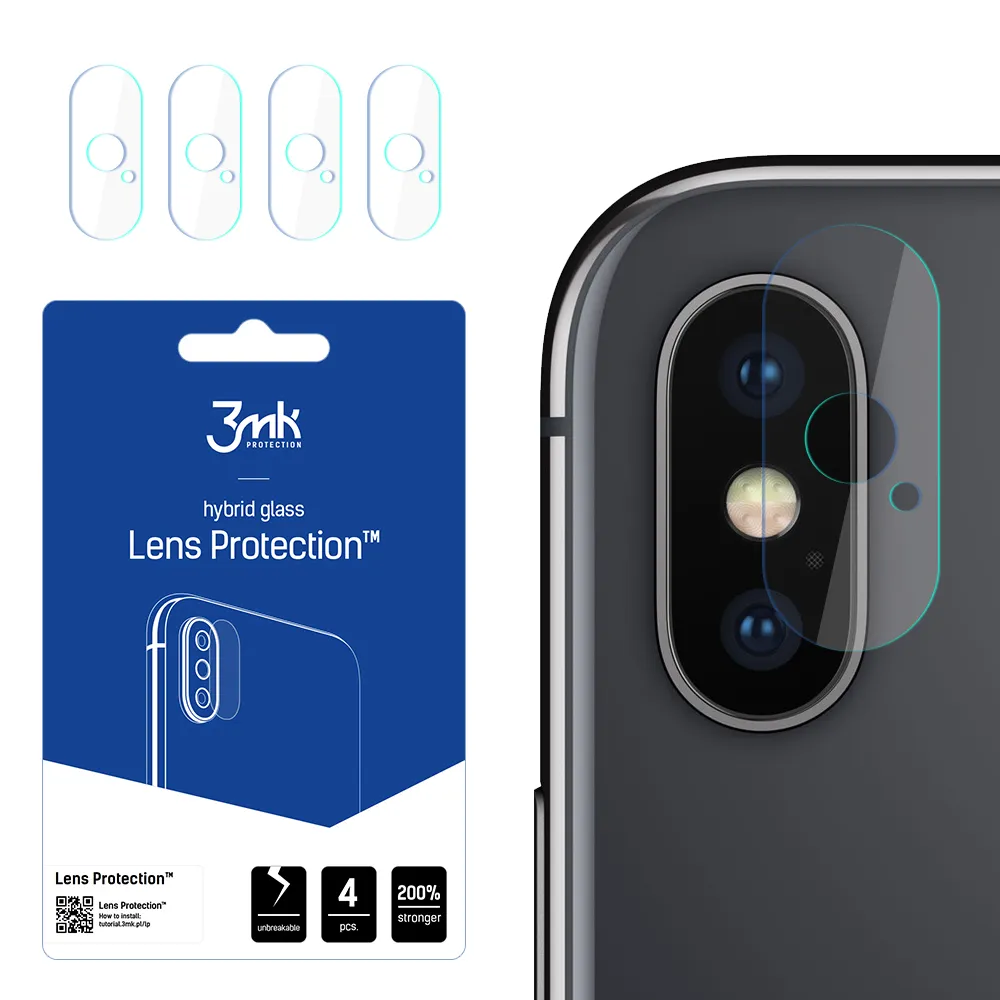 Vidro para a lente da câmera Apple iPhone X - 3mk Lens Protection