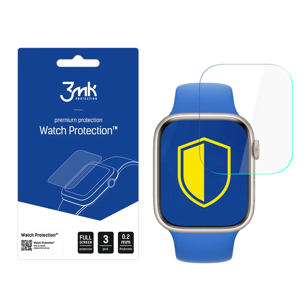 Película de proteç?o para o ecr? do smartwatch Apple Watch 7 45mm - 3mk Watch Protection