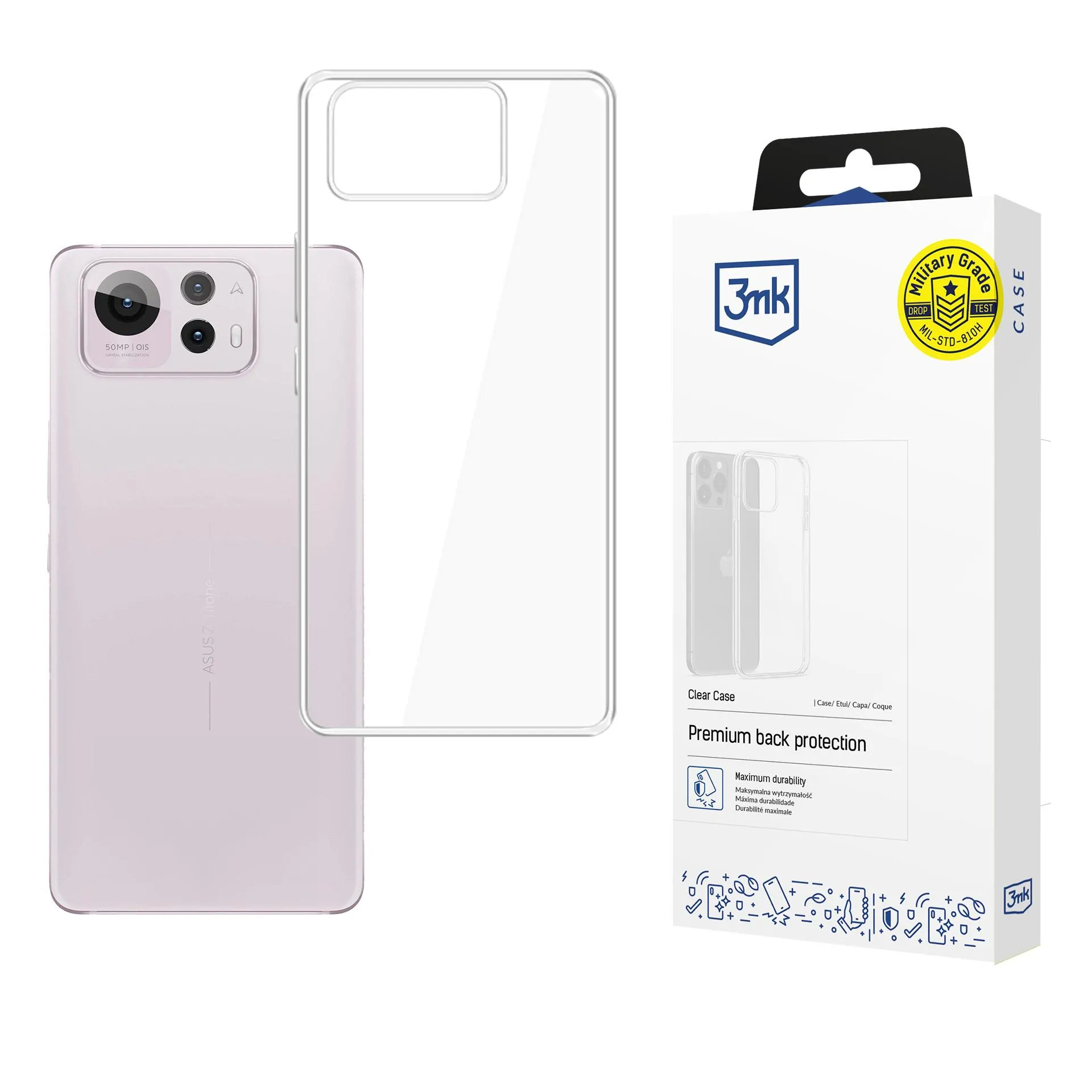 Capa para Asus Zenfone 12 Ultra - 3mk Clear Case