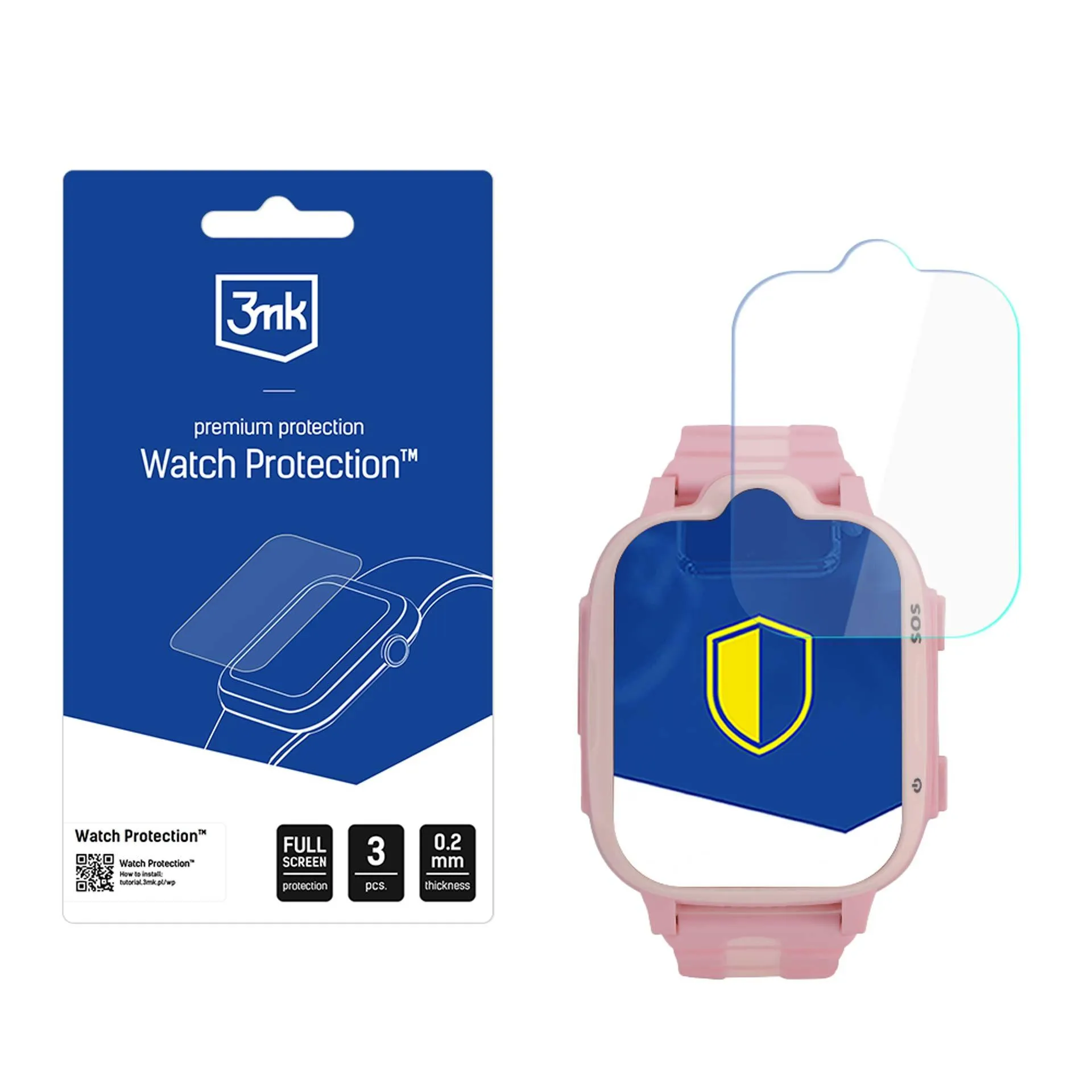Película de proteç?o para o ecr? do smartwatch GARETT Kids eSIM 4G - 3mk Watch Protection