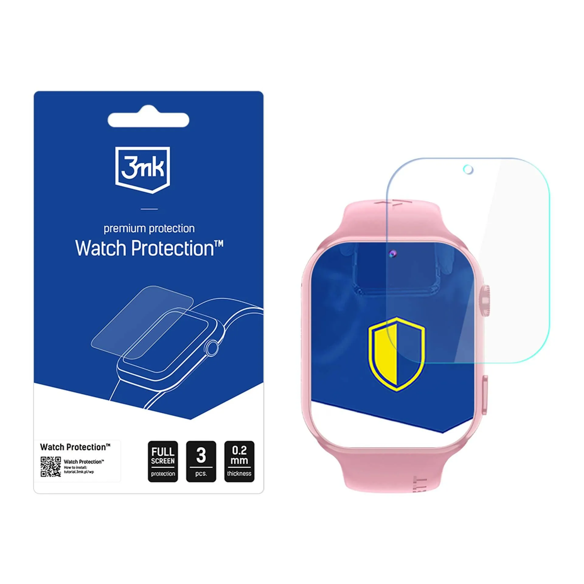 Película de proteç?o para o ecr? do smartwatch Garett Kids Twin 2 4G - 3mk Watch Protection