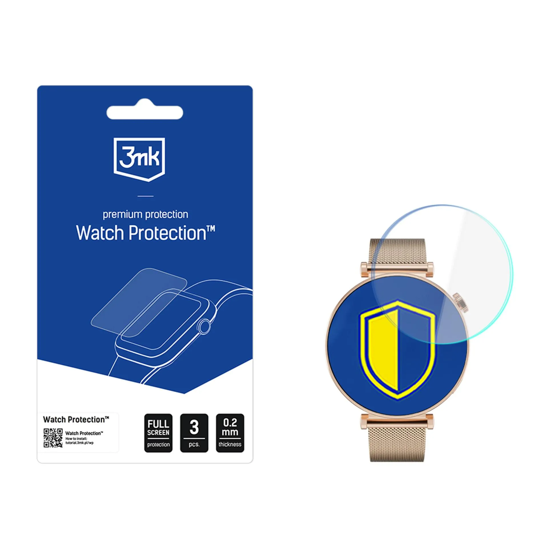 Película de proteç?o para o ecr? do smartwatch Garett Rose - 3mk Watch Protection