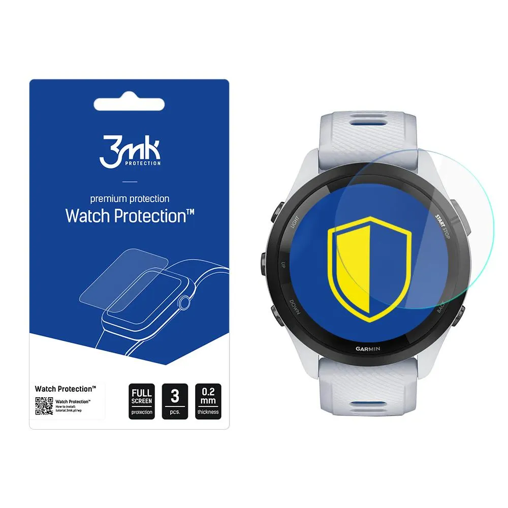 Película de proteç?o para o ecr? do smartwatch Garmin Forerunner 265 - 3mk Watch Protection