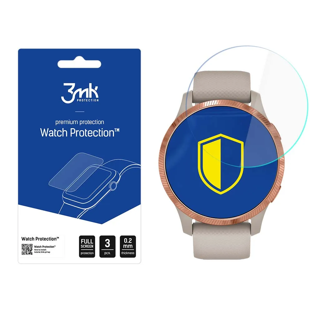 Película de proteç?o para o ecr? do smartwatch Garmin Venu - 3mk Watch Protection