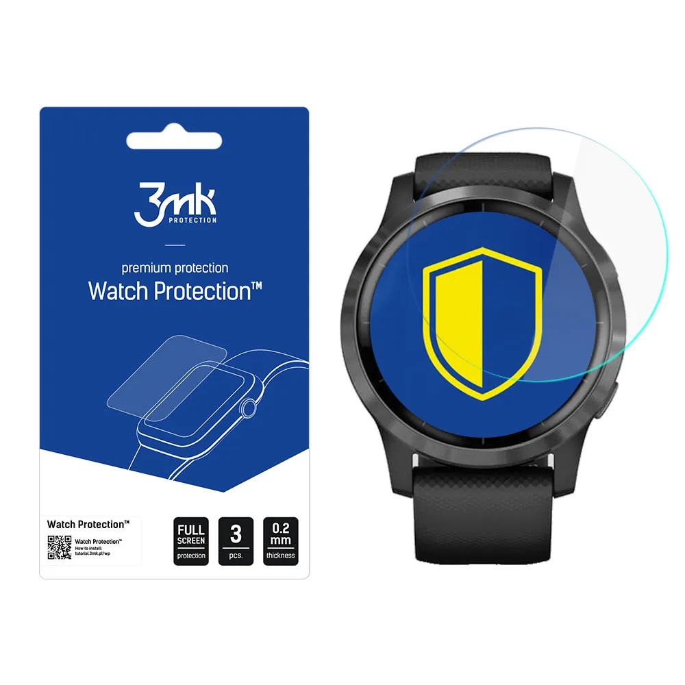 Película de proteç?o para o ecr? do smartwatch Garmin Vivoactive 4 - 3mk Watch Protection