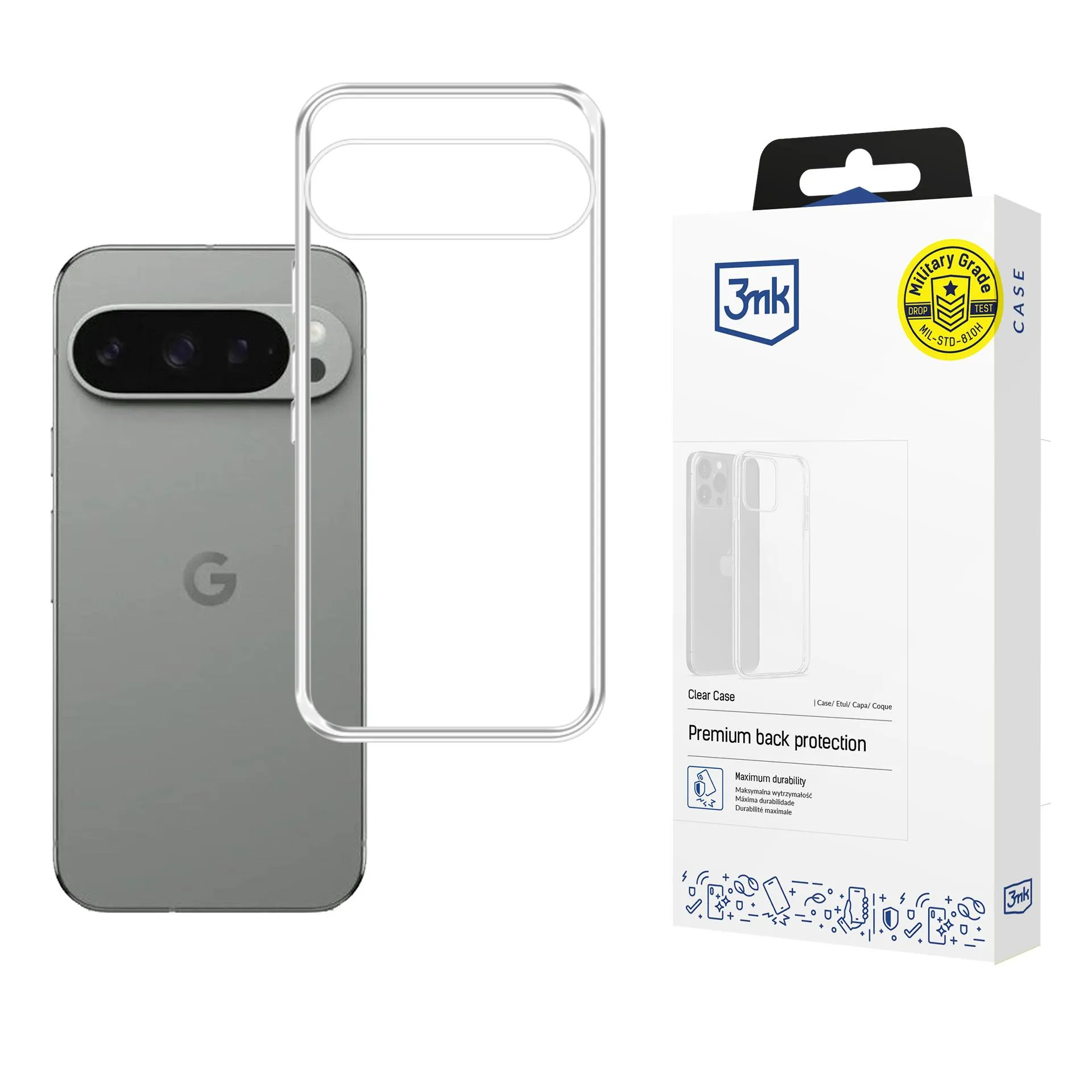 Capa para Google Pixel 10/Google Pixel 10 Pro - 3mk Clear Case