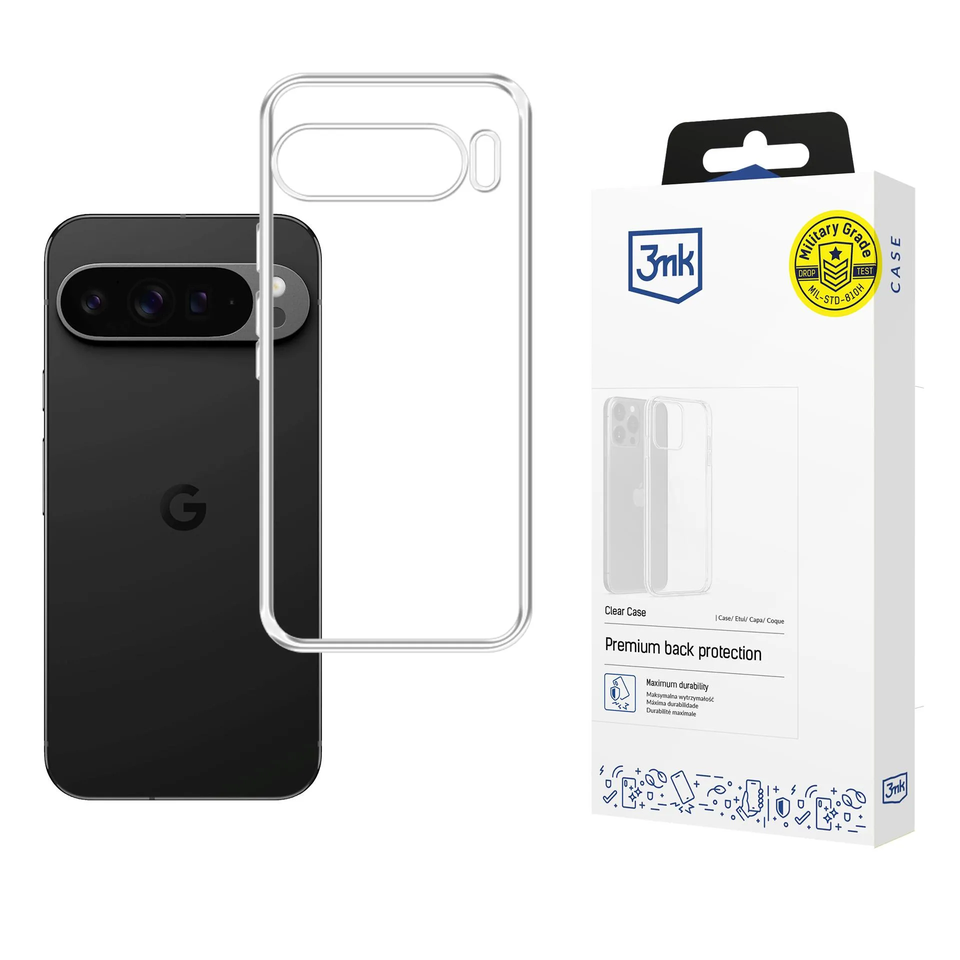 Capa para Google Pixel 10 Pro XL - 3mk Clear Case