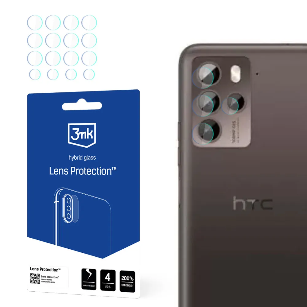 Proteç?o para lentes de câmara HTC U23 Pro - 3mk Lens Protection