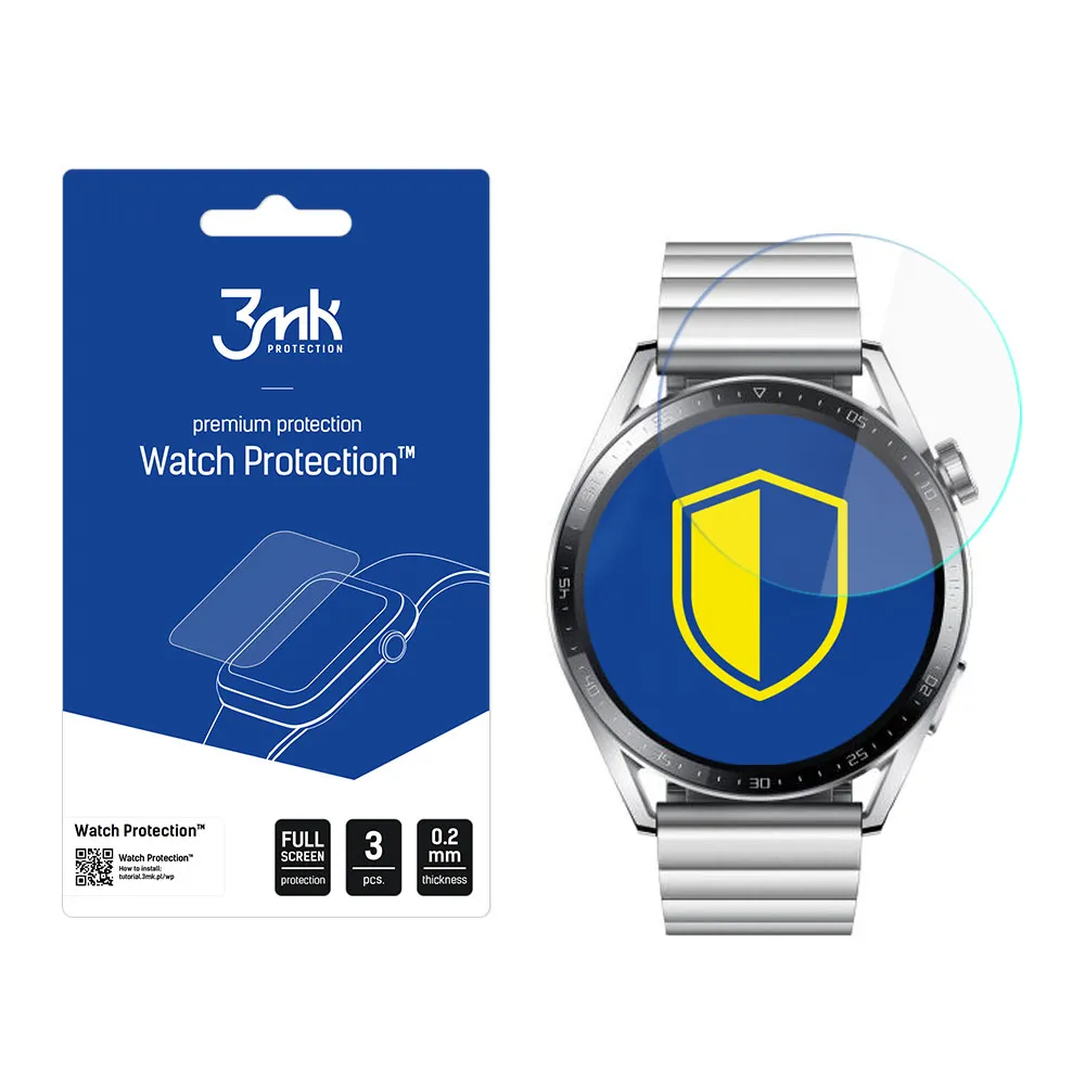 Película de proteç?o para o ecr? do smartwatch Huawei Watch GT 3 46mm - 3mk Watch Protection
