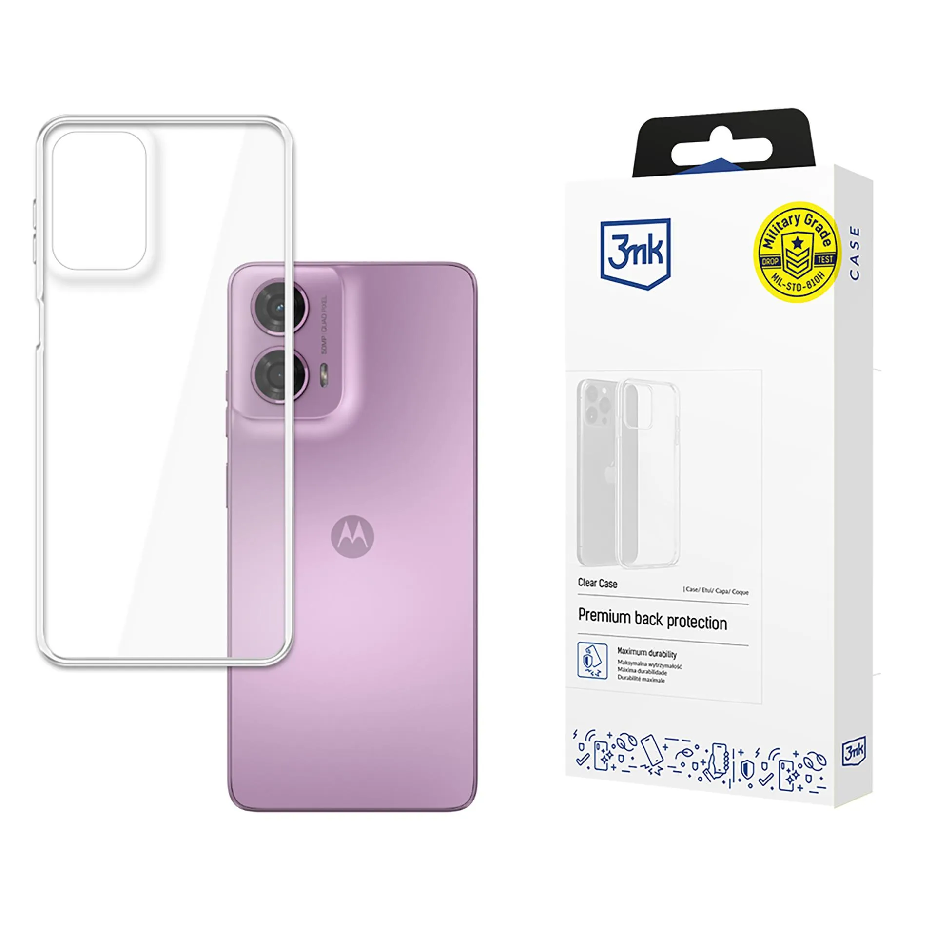 Capa para Motorola Moto G24 - 3mk Clear Case