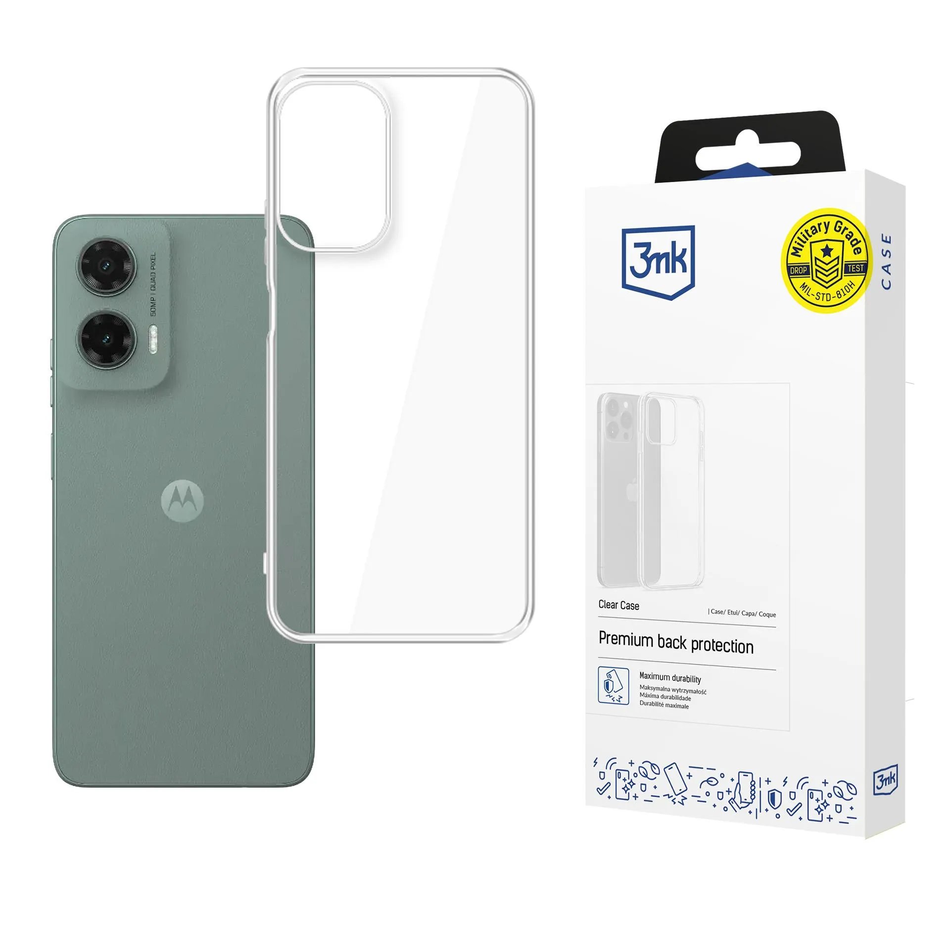 Capa para Motorola Moto G35 5G - 3mk Clear Case