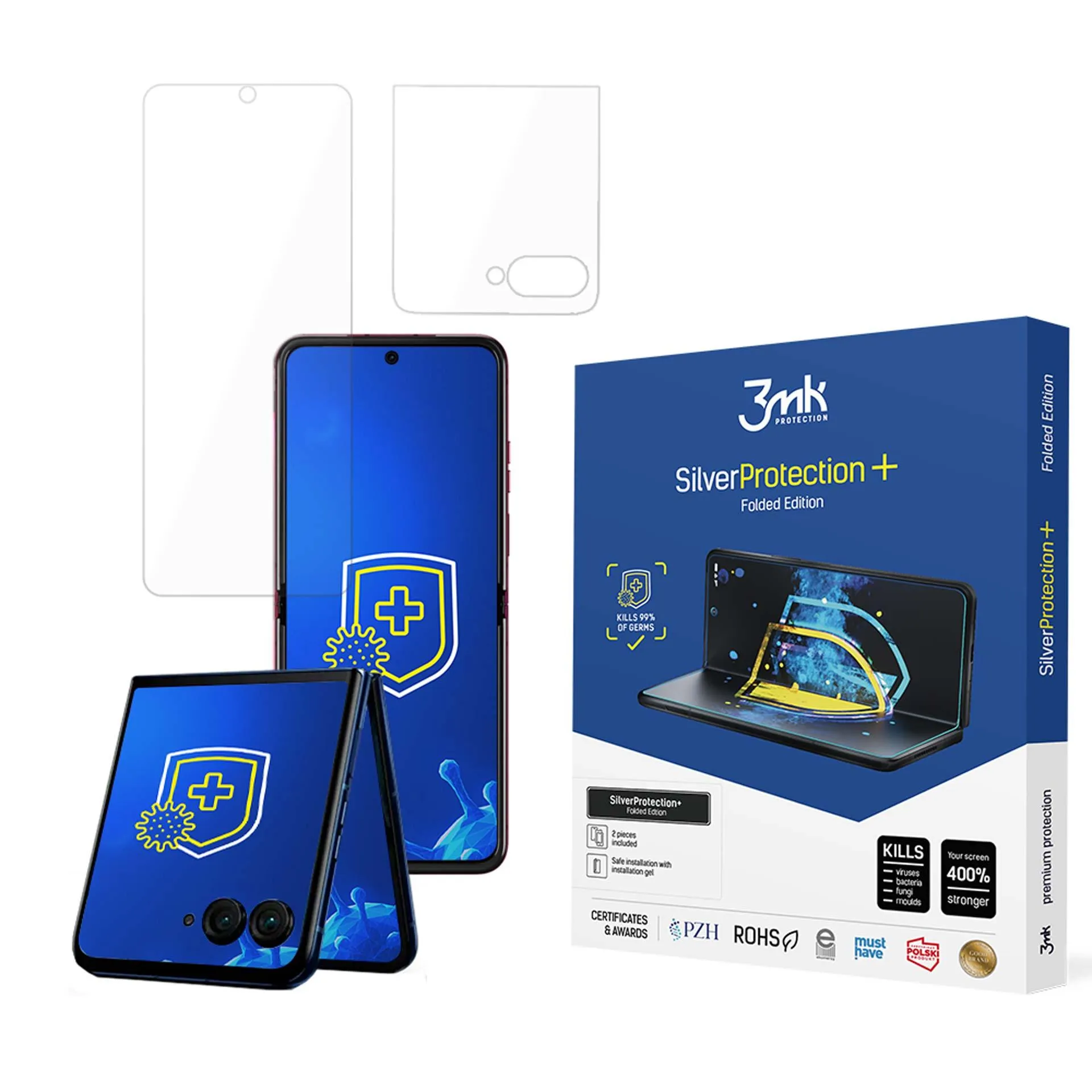 Película de proteçao anti-impacto para Motorola Razr 50 Ultra - 3mk SilverProtection+ Folded Edition