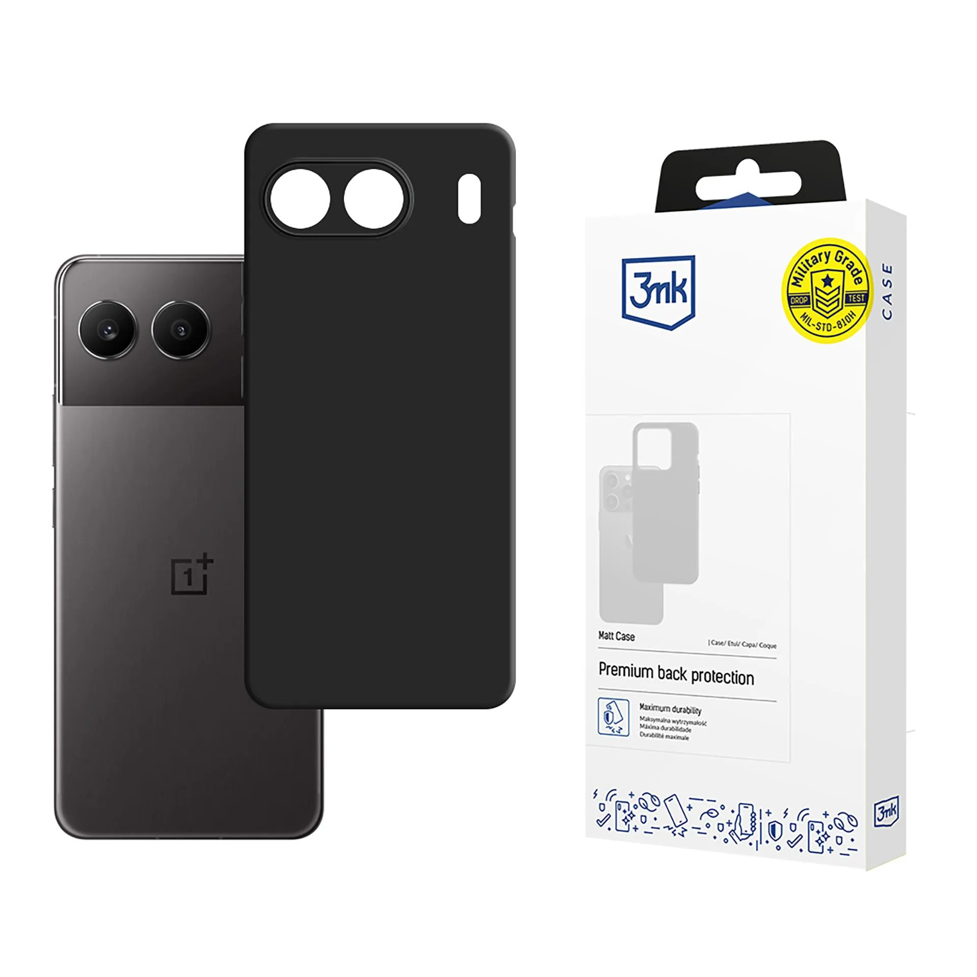Capa para OnePlus Nord 4 - 3mk Matt Case Preto