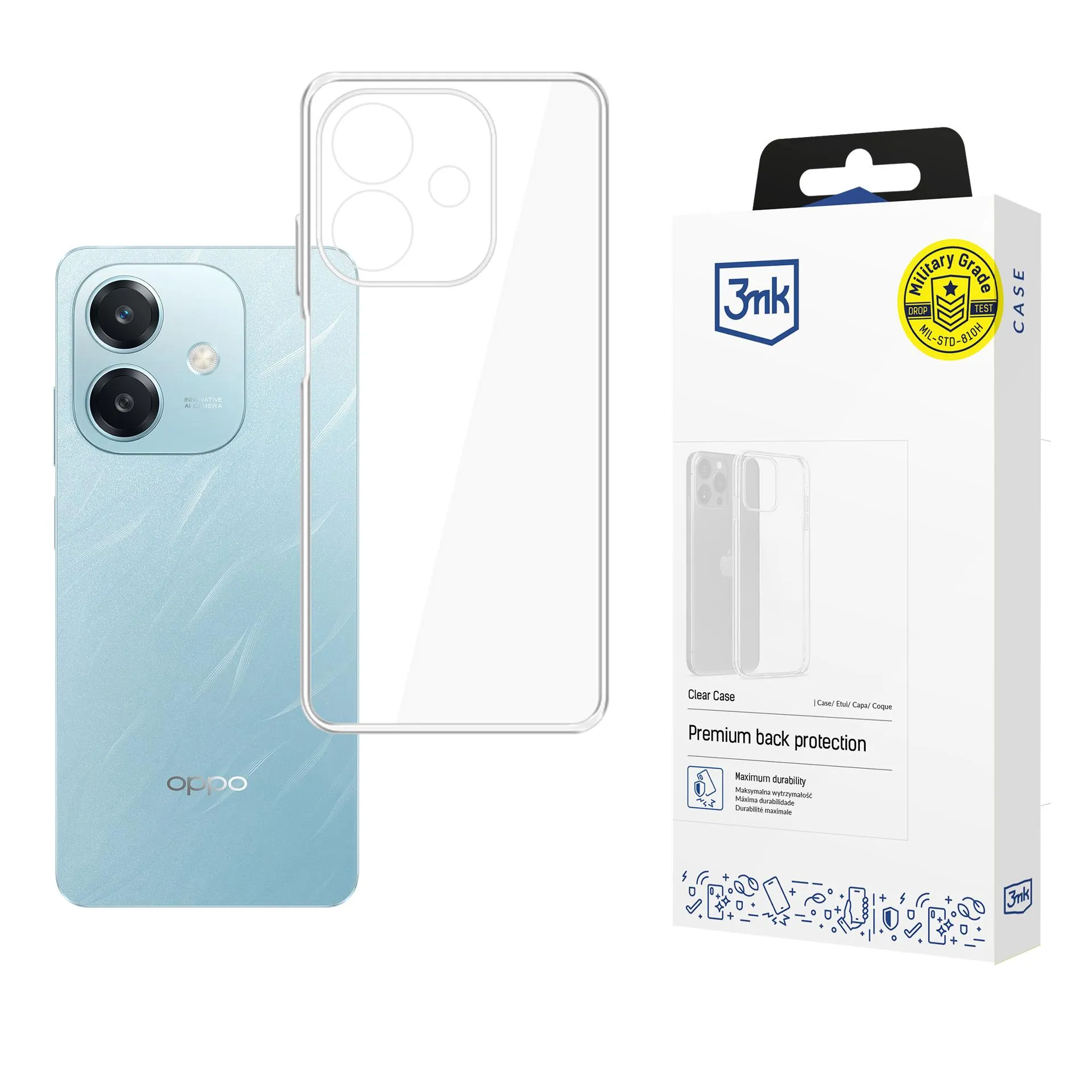 Capa para Oppo A60 5G - 3mk Clear Case