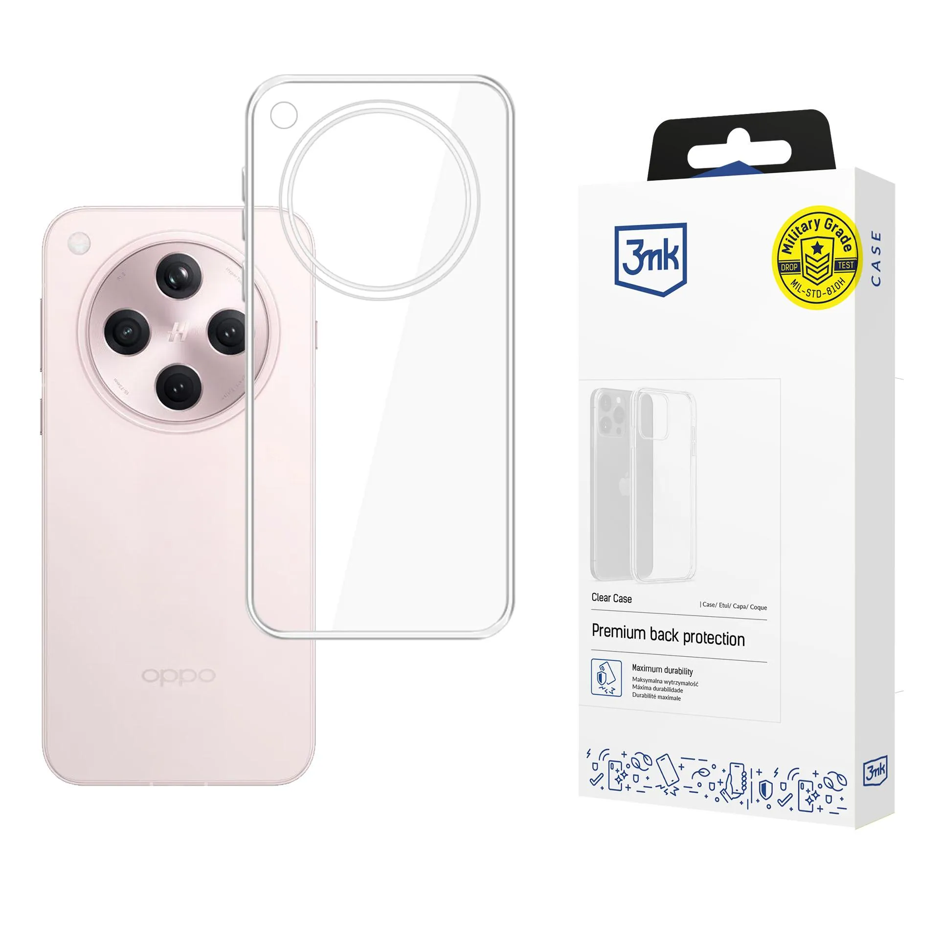 Capa para Oppo Find X8 - 3mk Clear Case