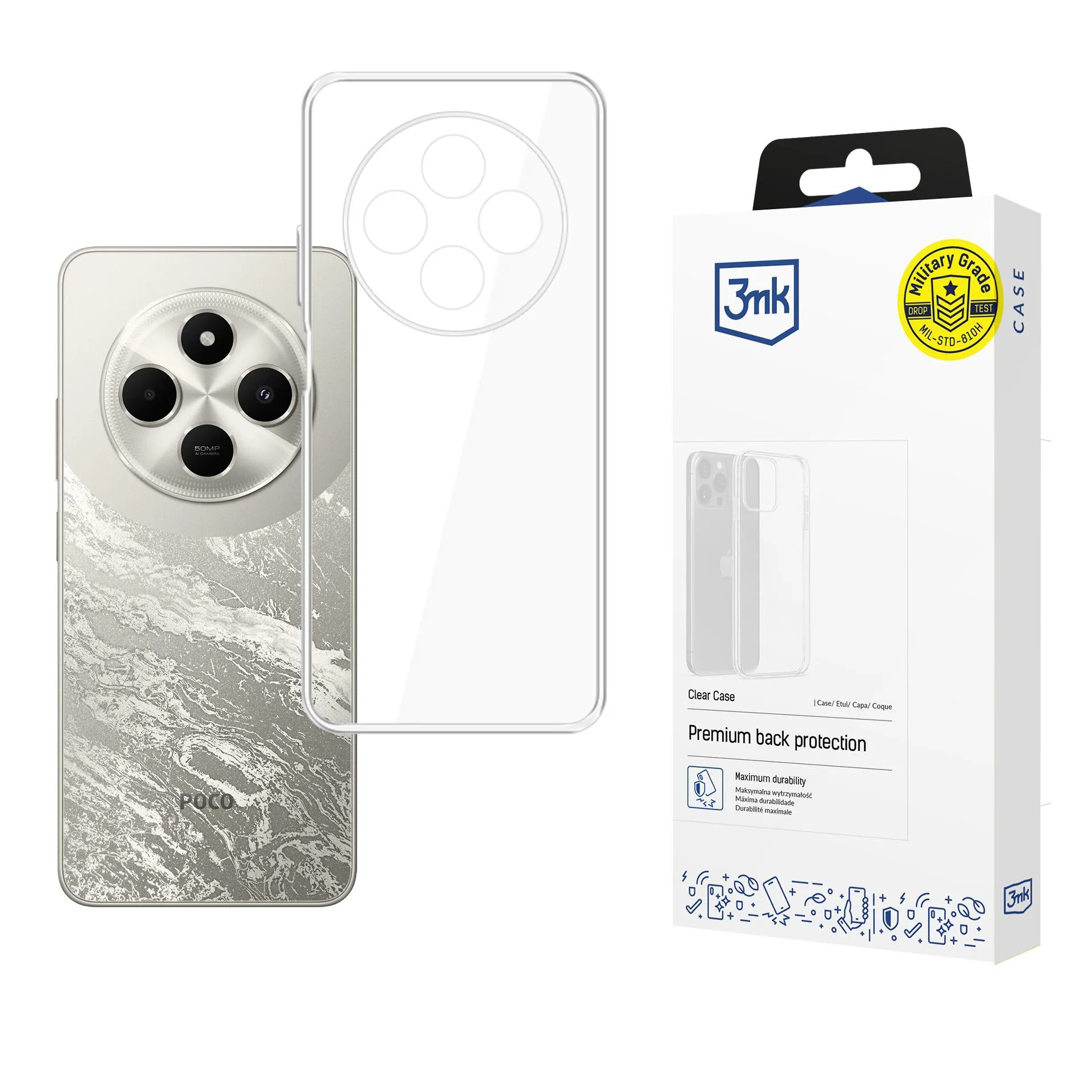 Capa para POCO C75 - 3mk Clear Case