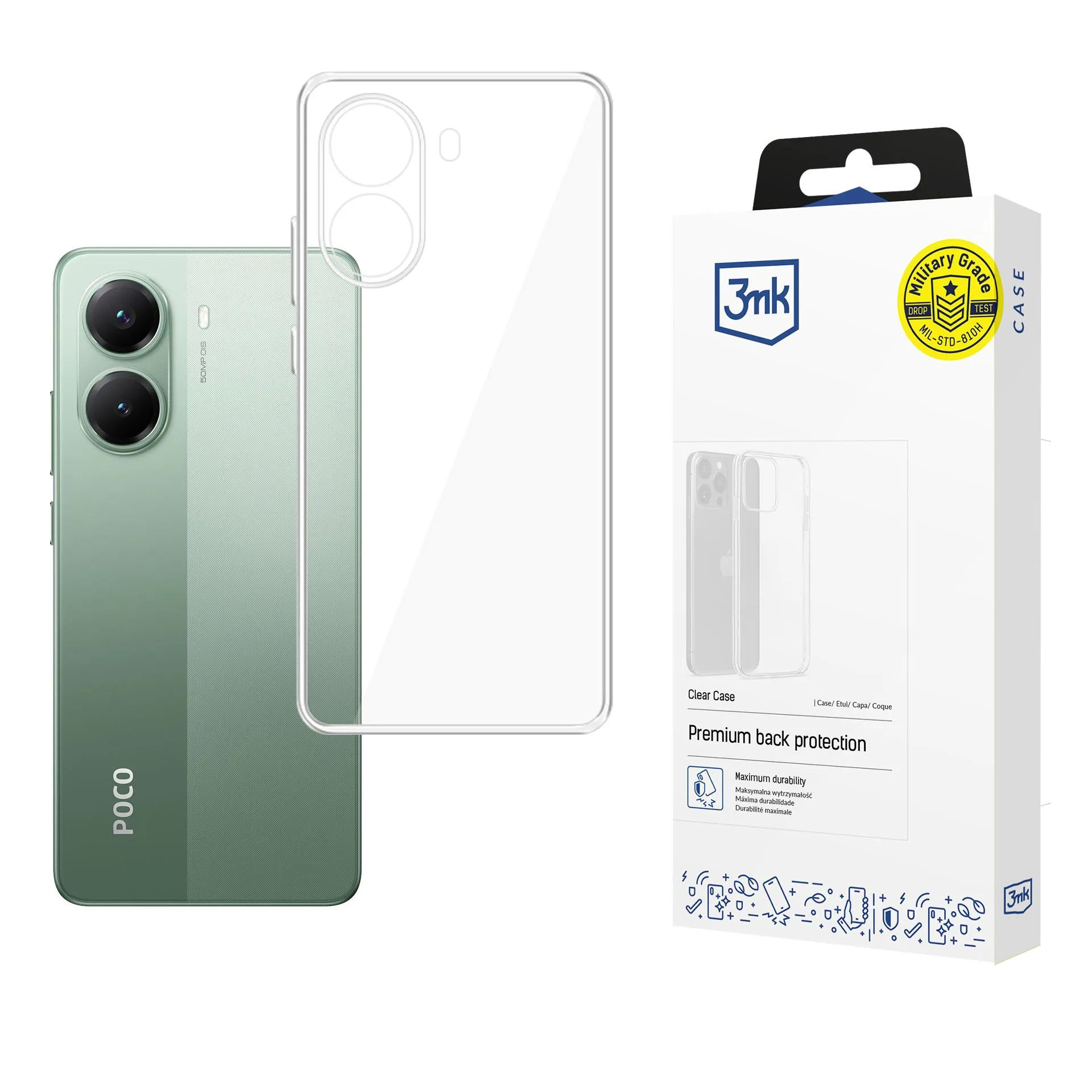 Capa para POCO X7 Pro - 3mk Clear Case