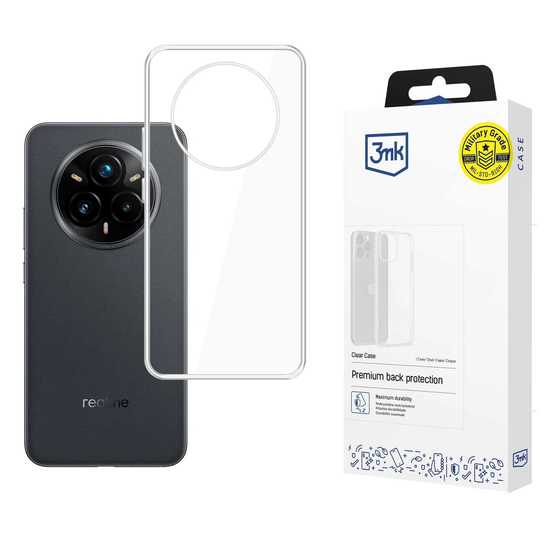 Capa para Realme 14 Pro+ - 3mk Clear Case