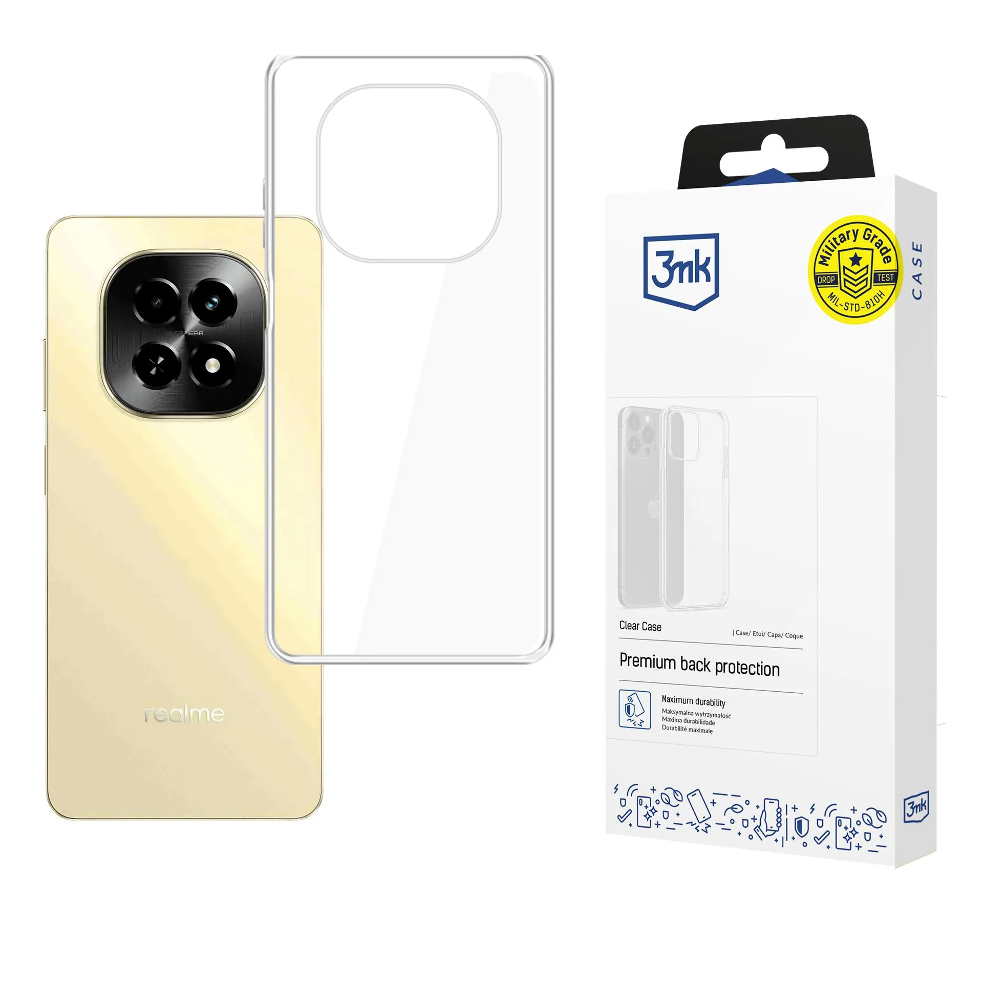 Capa para Realme C63 5G - 3mk Clear Case