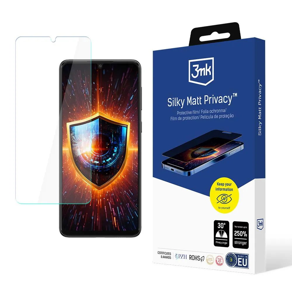 Película de Priveacidade com filtro de privacidade Samsung Galaxy A32 4G - 3mk Silky Matt Privacy
