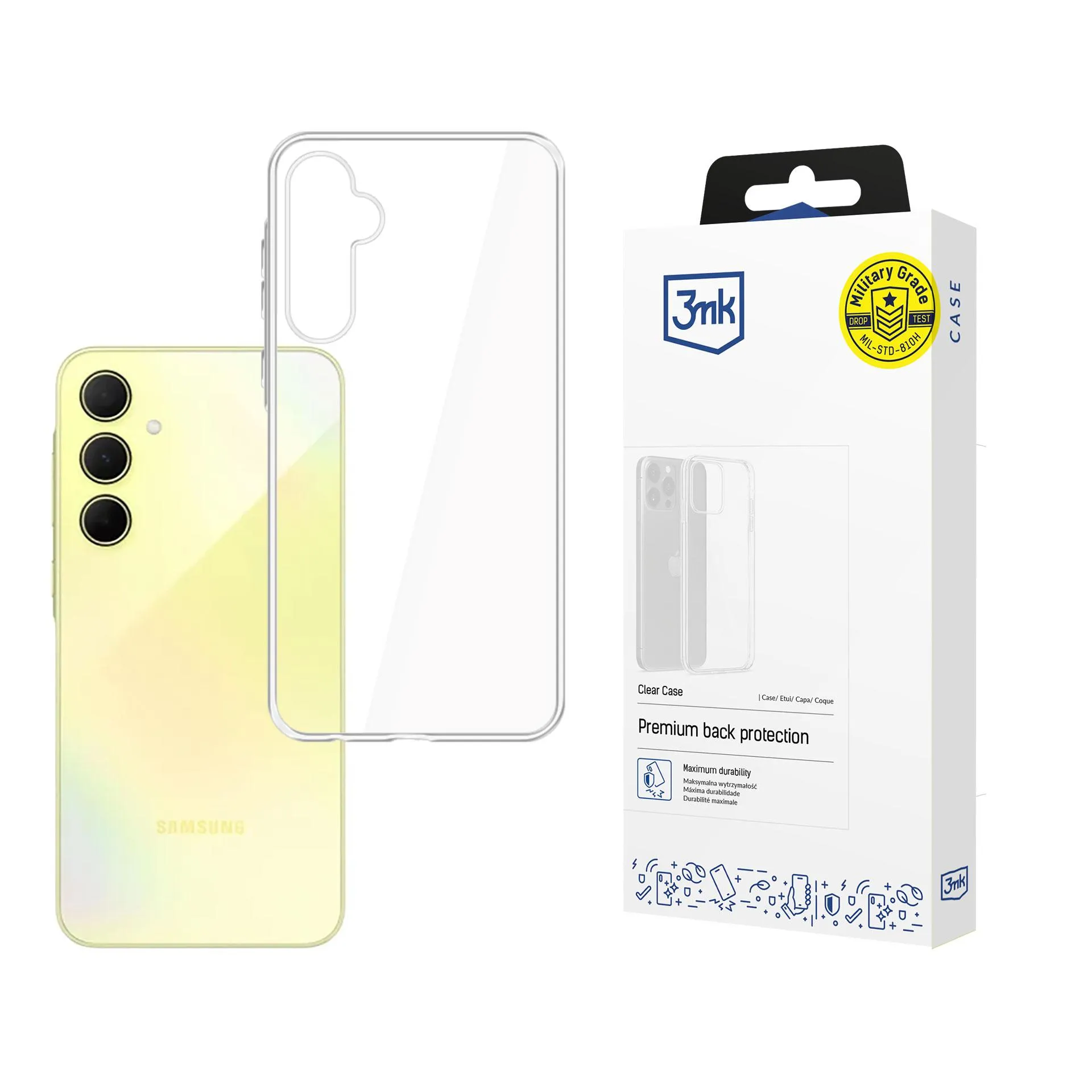 Capa para Samsung Galaxy A35 5G - 3mk Clear Case