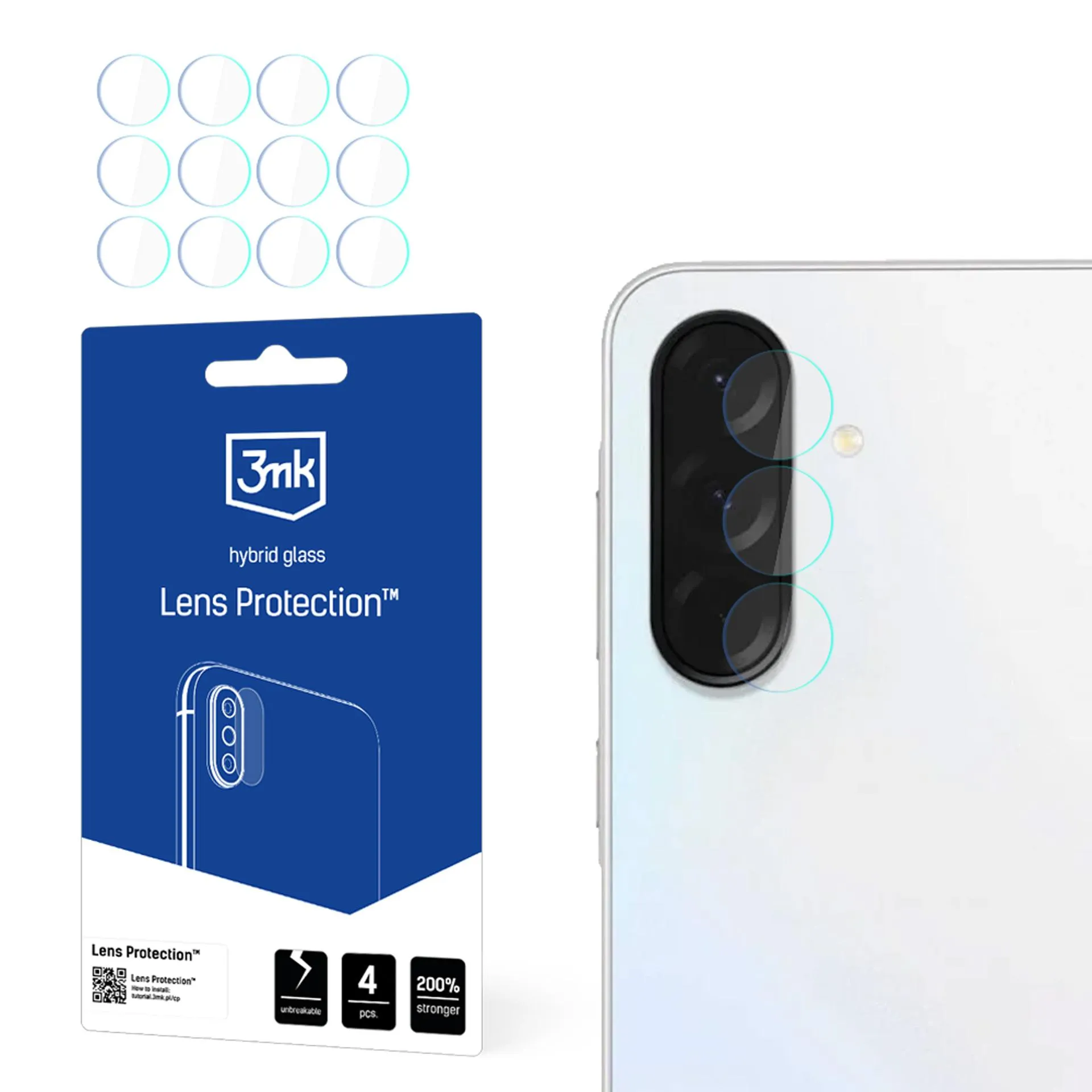 Proteç?o para lentes de câmara Samsung Galaxy A36 5G - 3mk Lens Protection