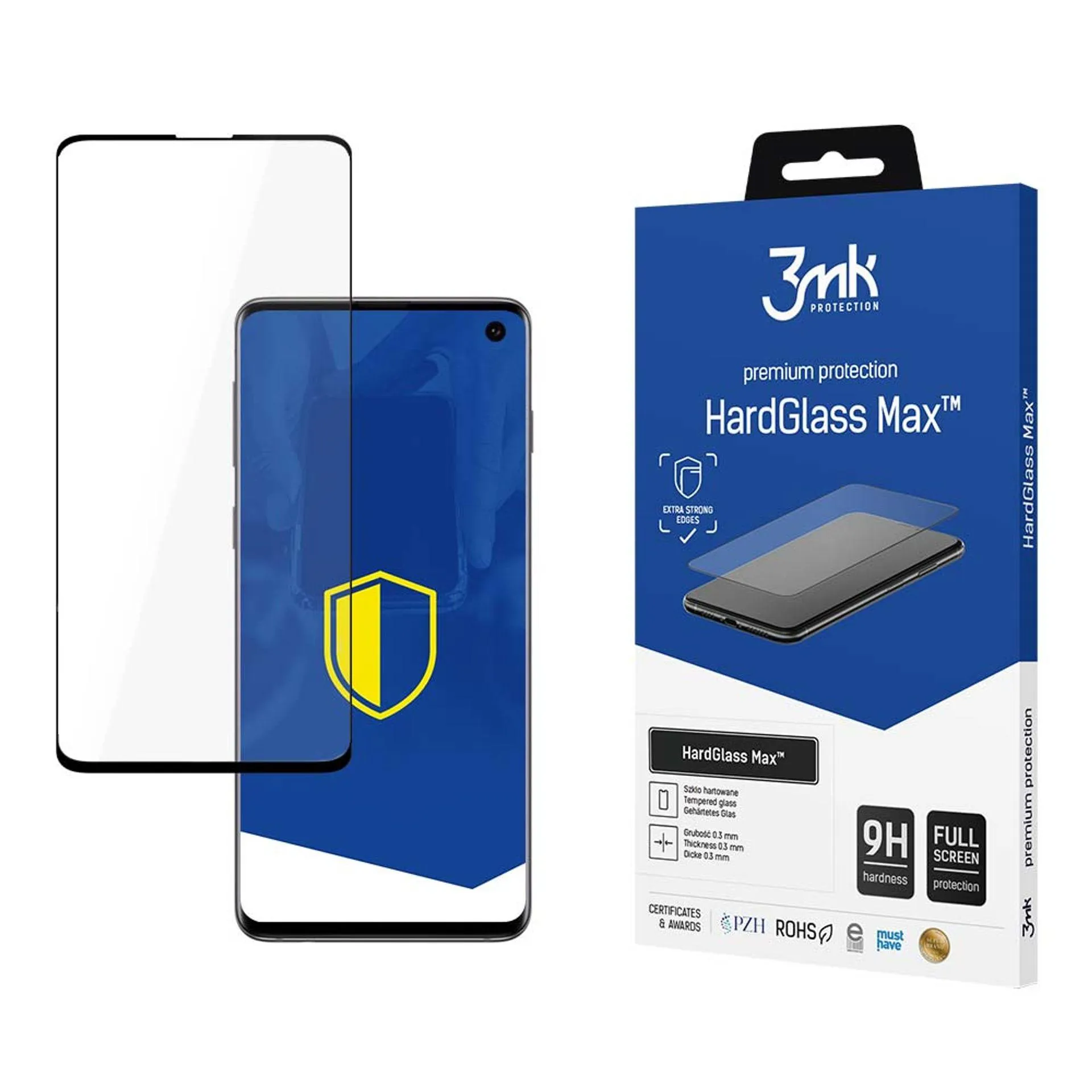Vidro temperado reforçado para Samsung Galaxy S10 - 3mk HardGlass Max