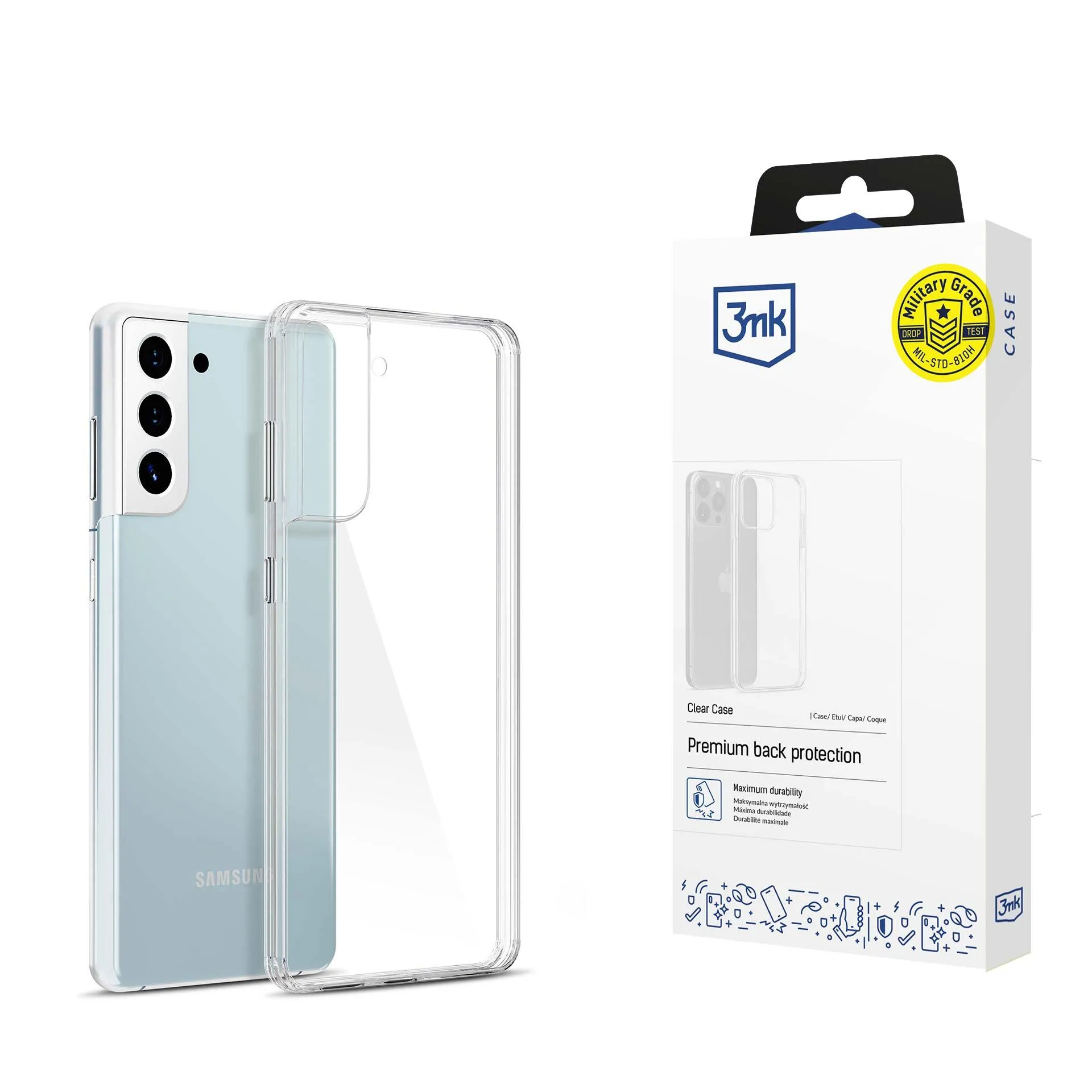 Capa para Samsung Galaxy S21+ 5G - 3mk Clear Case