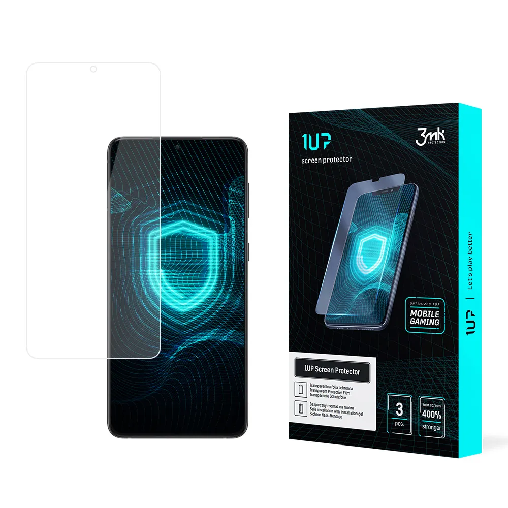Película protetora para Samsung Galaxy S21 Ultra 5G - protetor de tela 3mk 1UP (3 unidades)