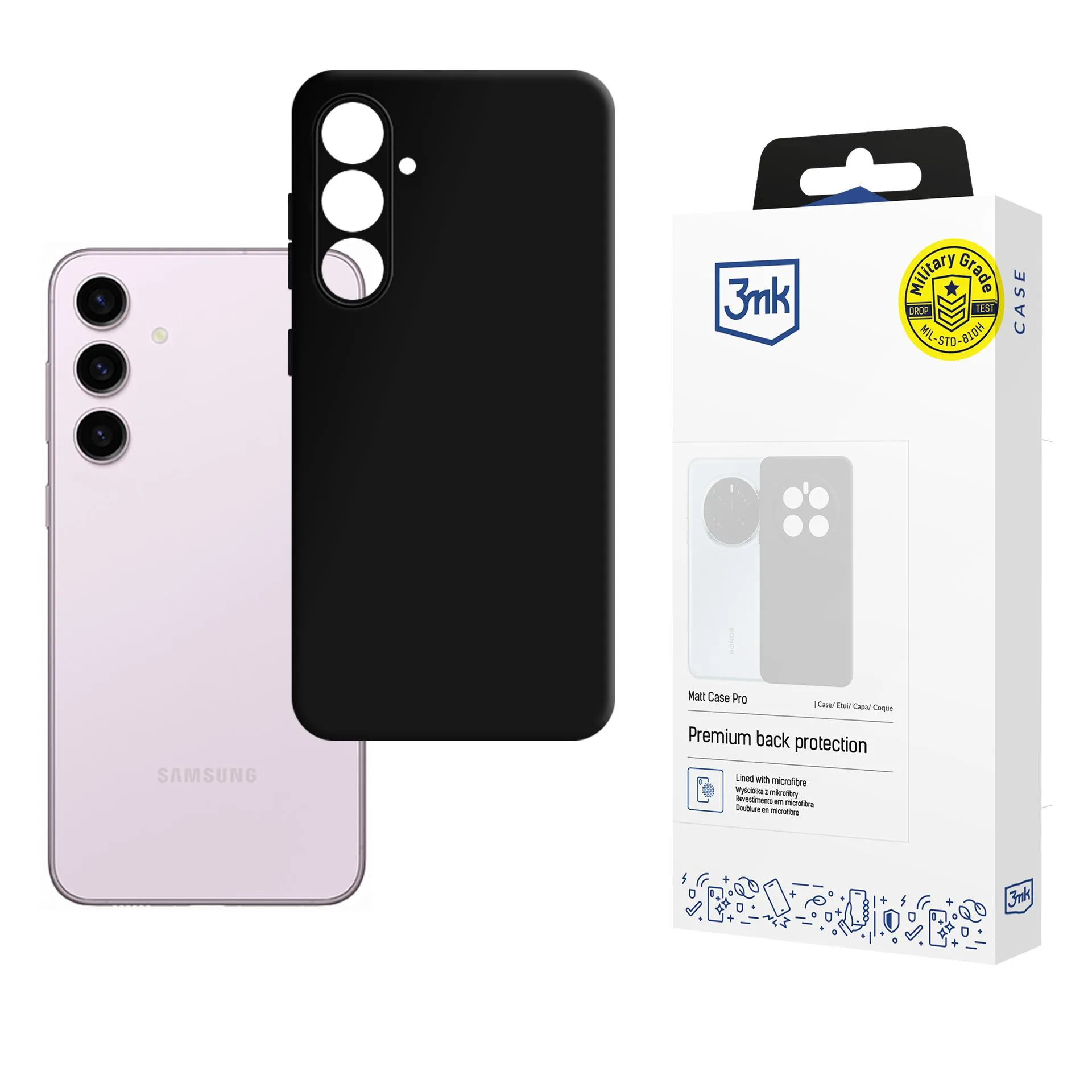 Capa para [modelo] - 3mk Matt Case Black