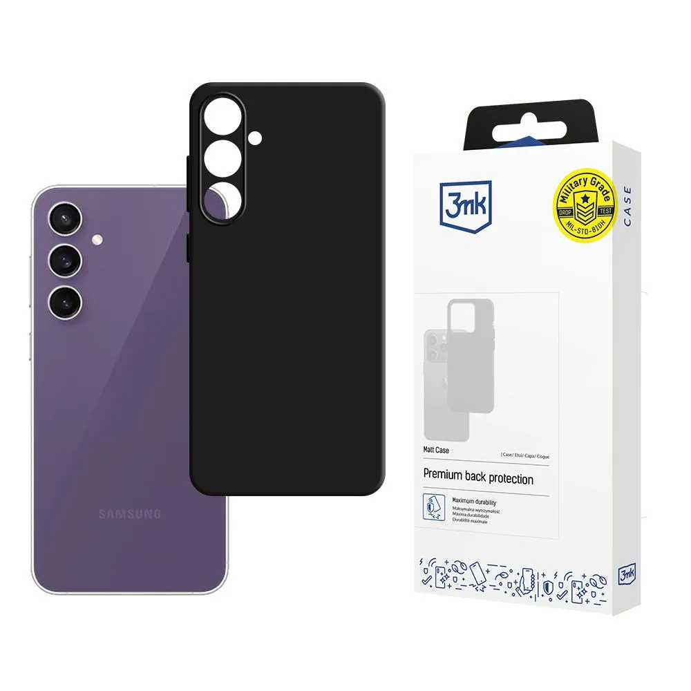 Capa para Samsung Galaxy S24 FE - 3mk Matt Case Preto