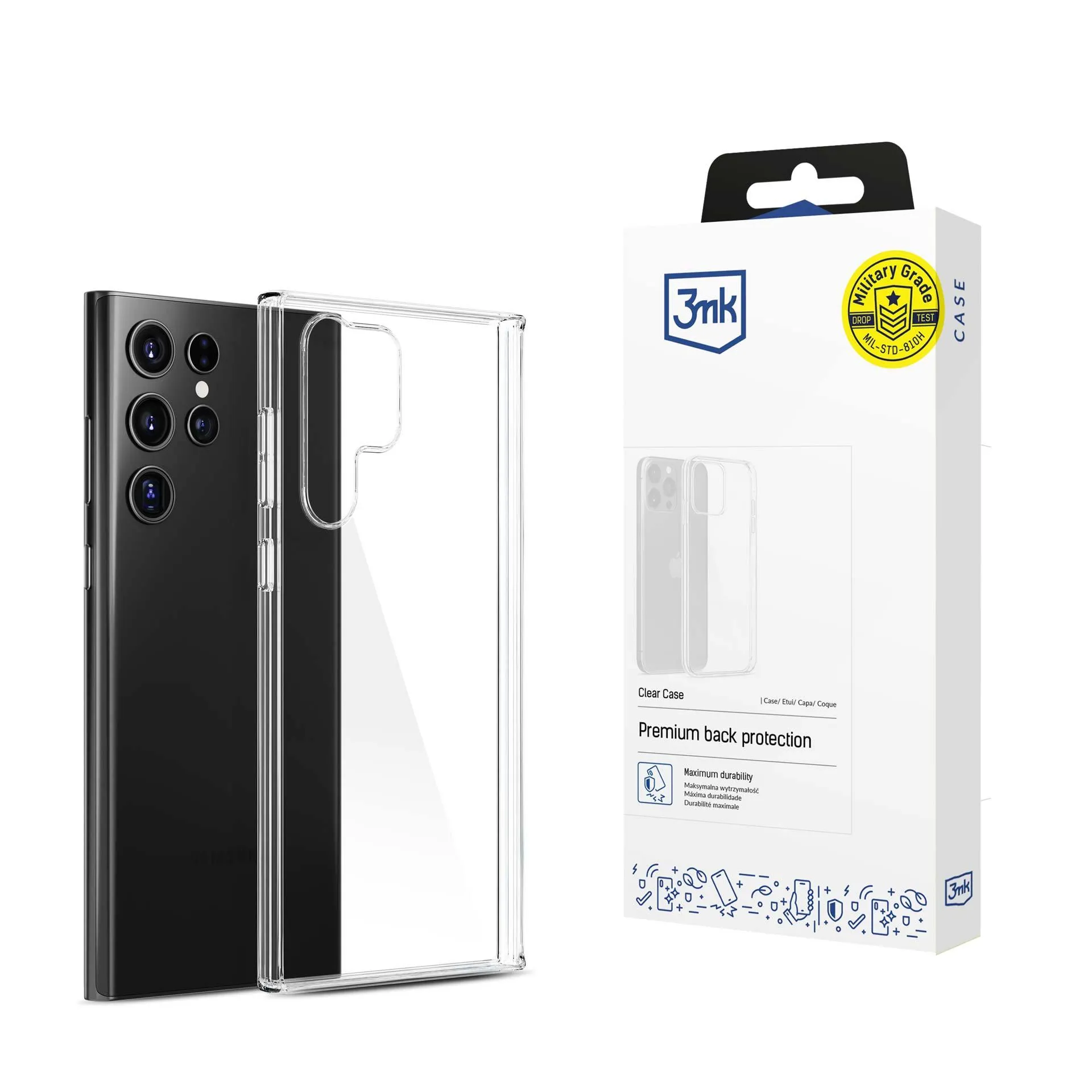 Capa para Samsung Galaxy S24 Ultra - 3mk Clear Case