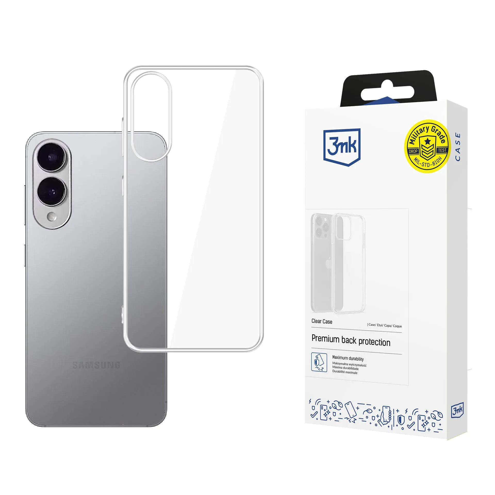 Capa para Samsung Galaxy S25 Edge - 3mk Clear Case