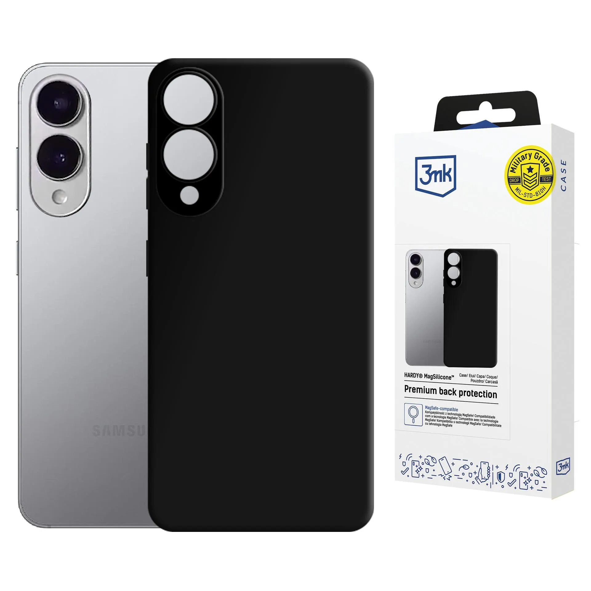 Capa para [modelo] - 3mk Hardy MagSilicone Preto