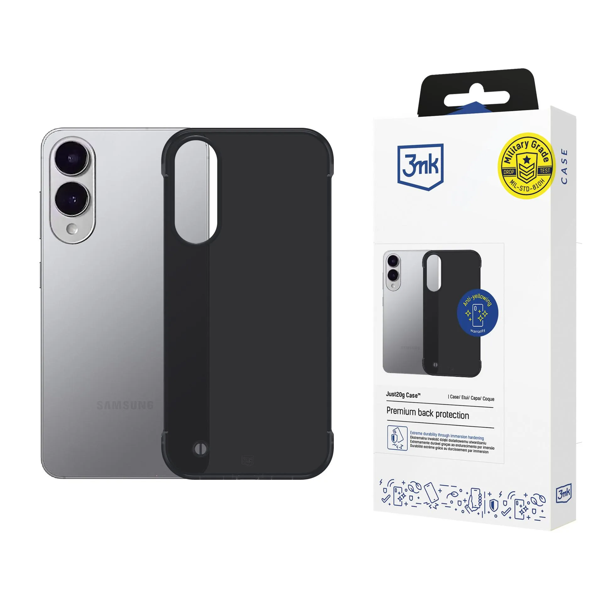 Capa ultraleve para Samsung Galaxy S25 Edge - 3mk Just20g Matt Case