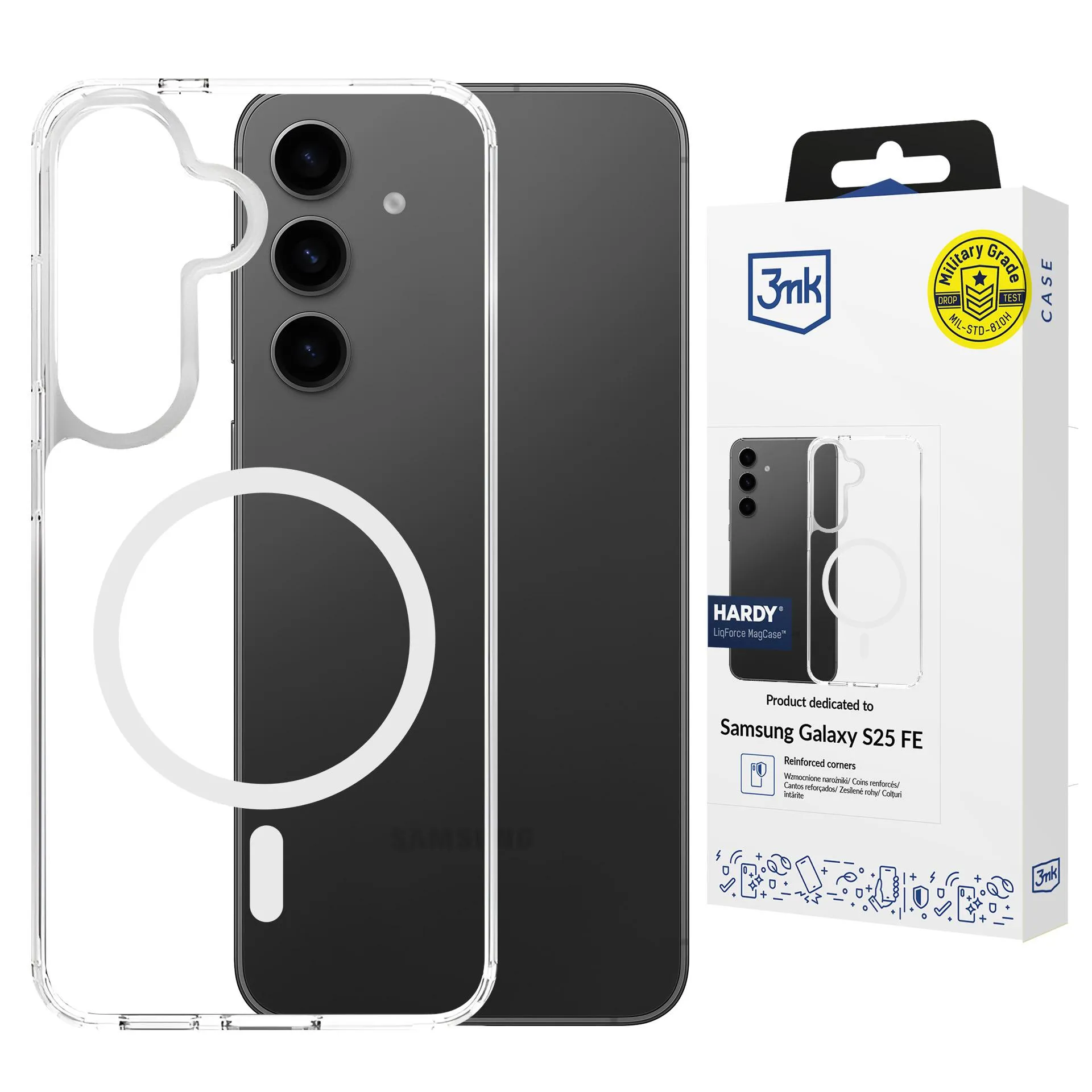 Capa blindada para [modelo] - 3mk HARDY® LiqForce MagCase™