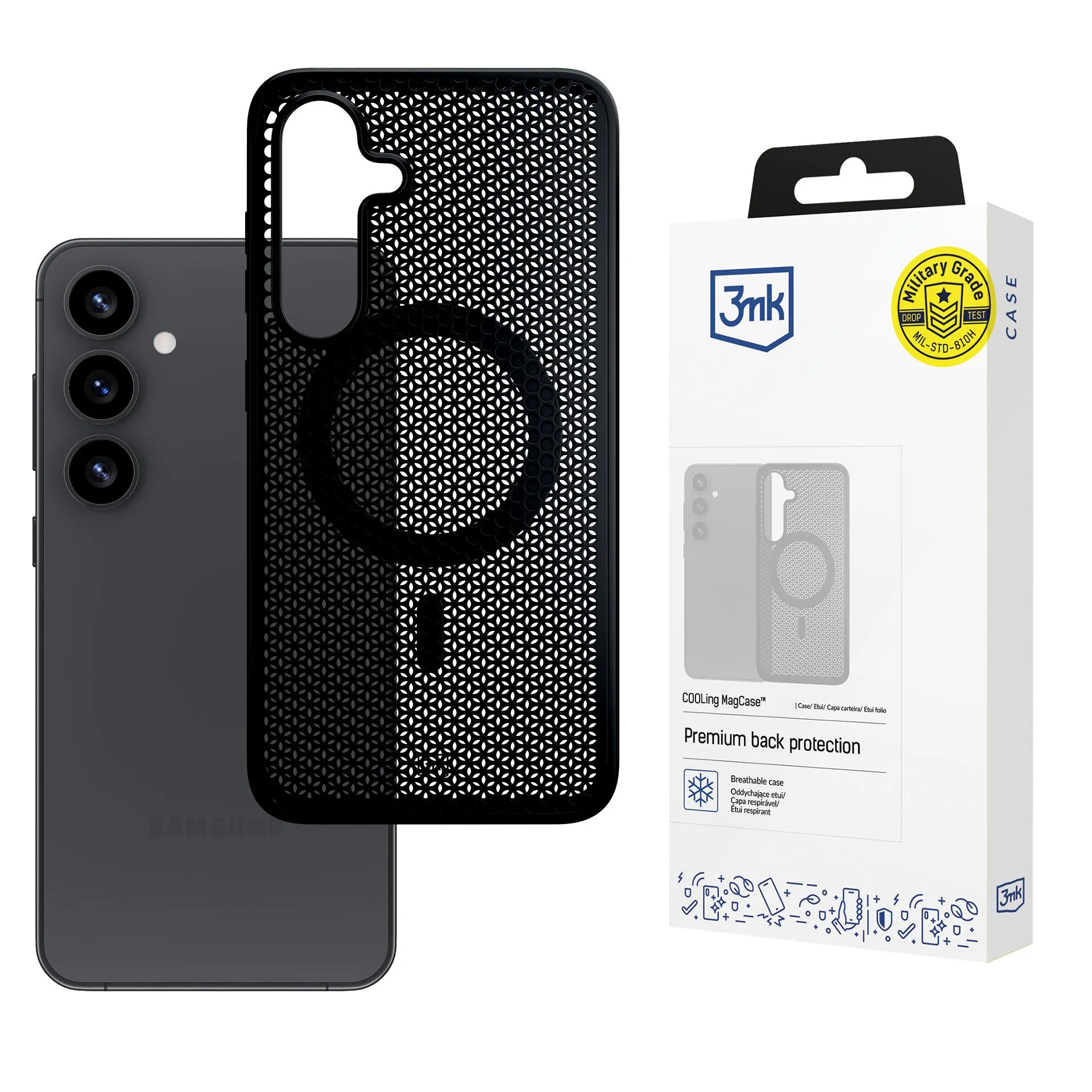 Capa para Samsung Galaxy S25+ - 3mk COOLing MagCase