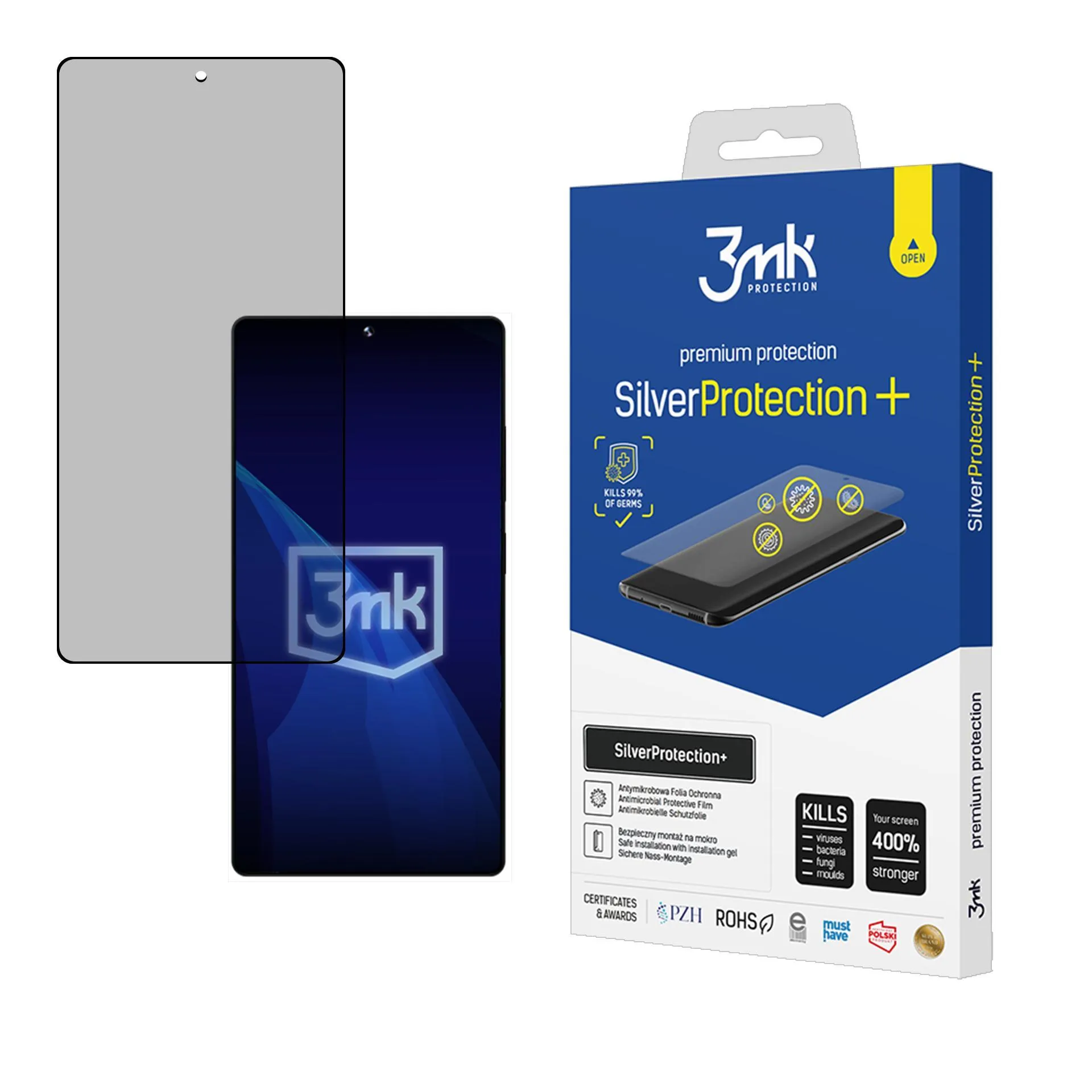 Película de proteç?o anti-impacto para Samsung Galaxy S25 Ultra - 3mk SilverProtection+