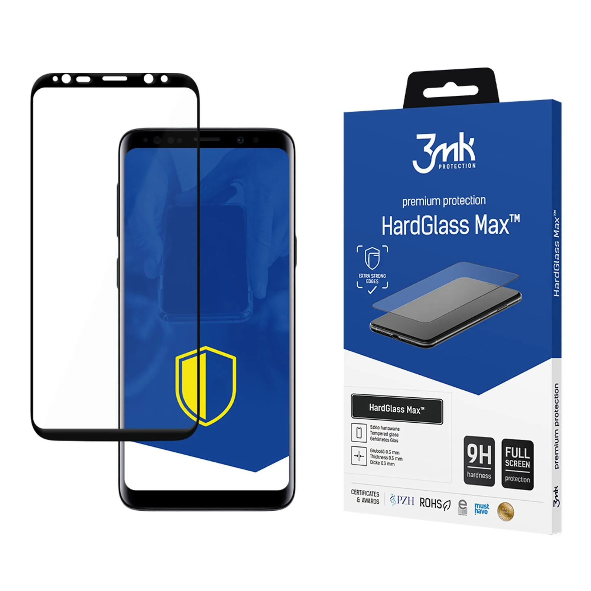 Vidro temperado reforçado para Samsung Galaxy S9 - 3mk HardGlass Max