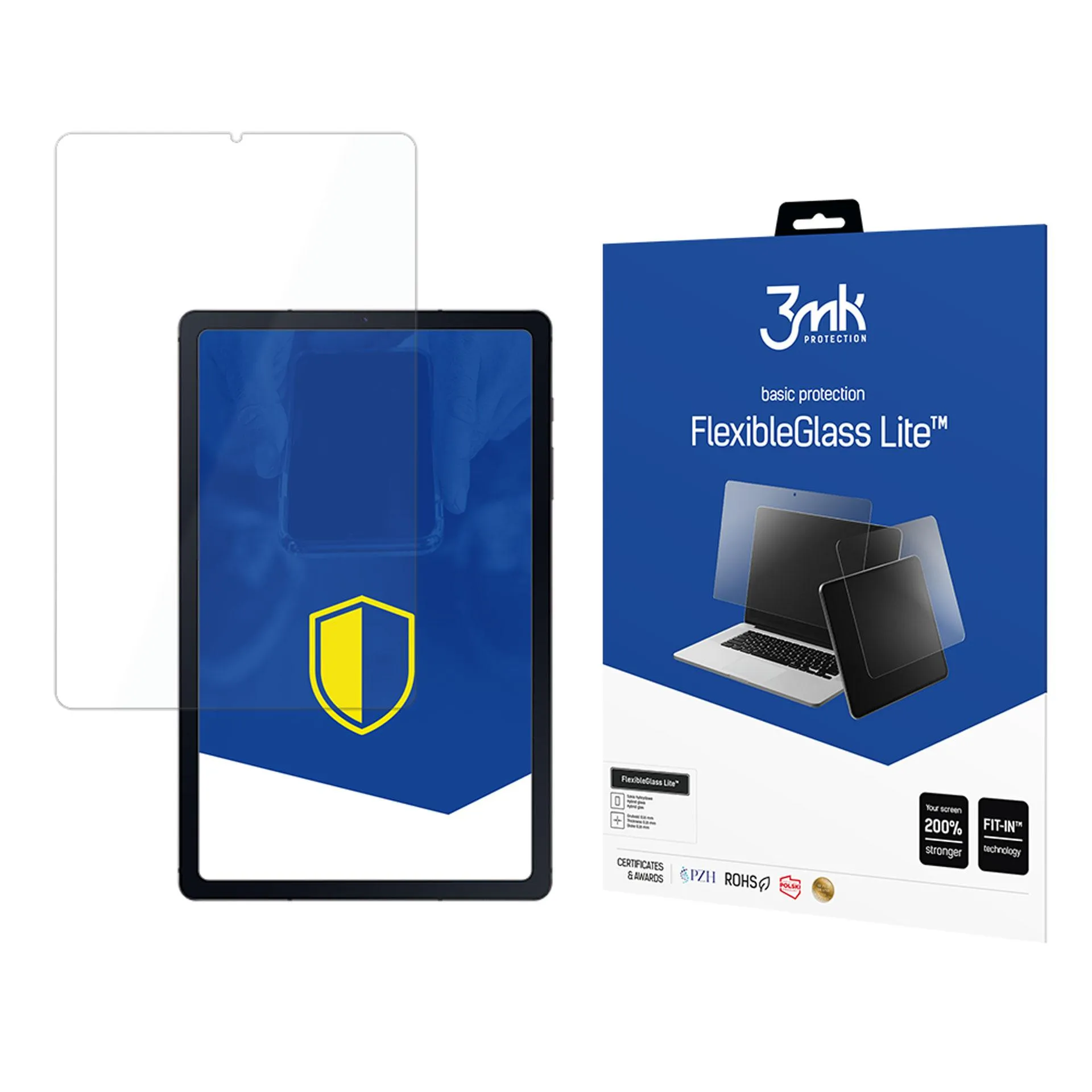 Vidro híbrido anti-quebra para Samsung Galaxy Tab S6 Lite 2020/2022 - 3mk FlexibleGlass Lite