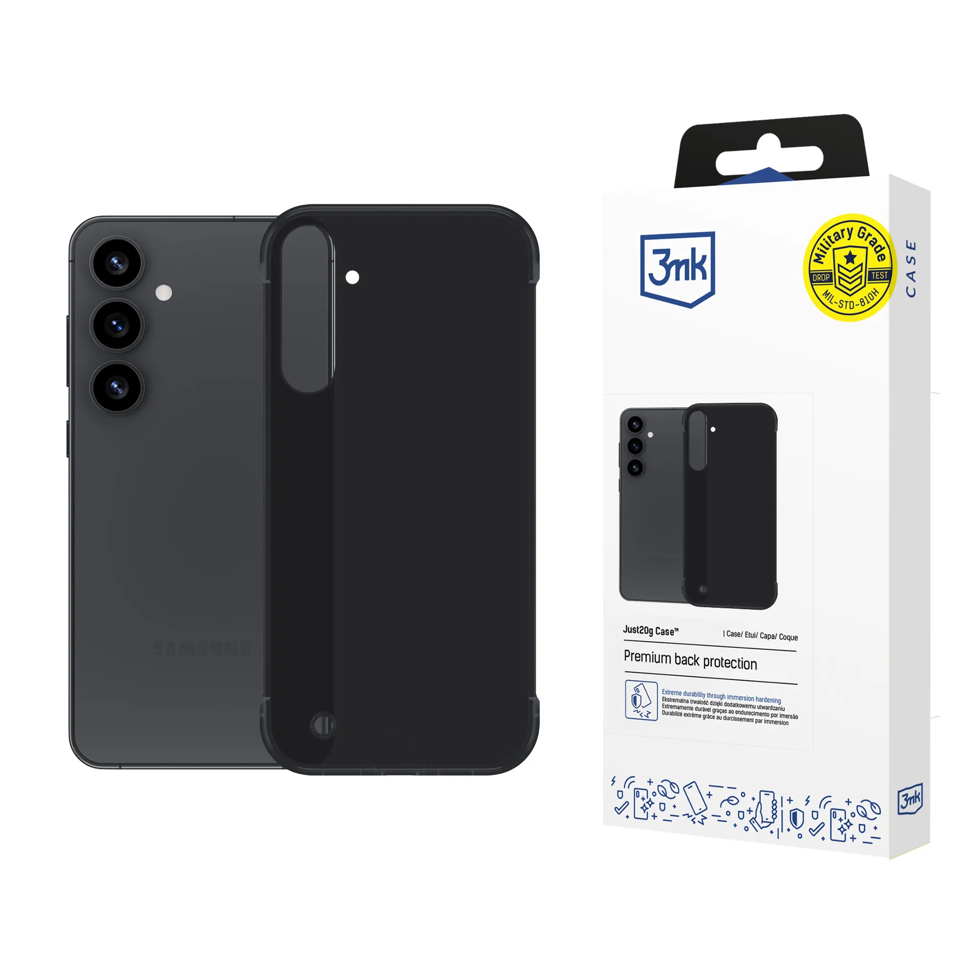 Capa ultraleve para Samsung Galaxy S25 - 3mk Just20g Matt Case