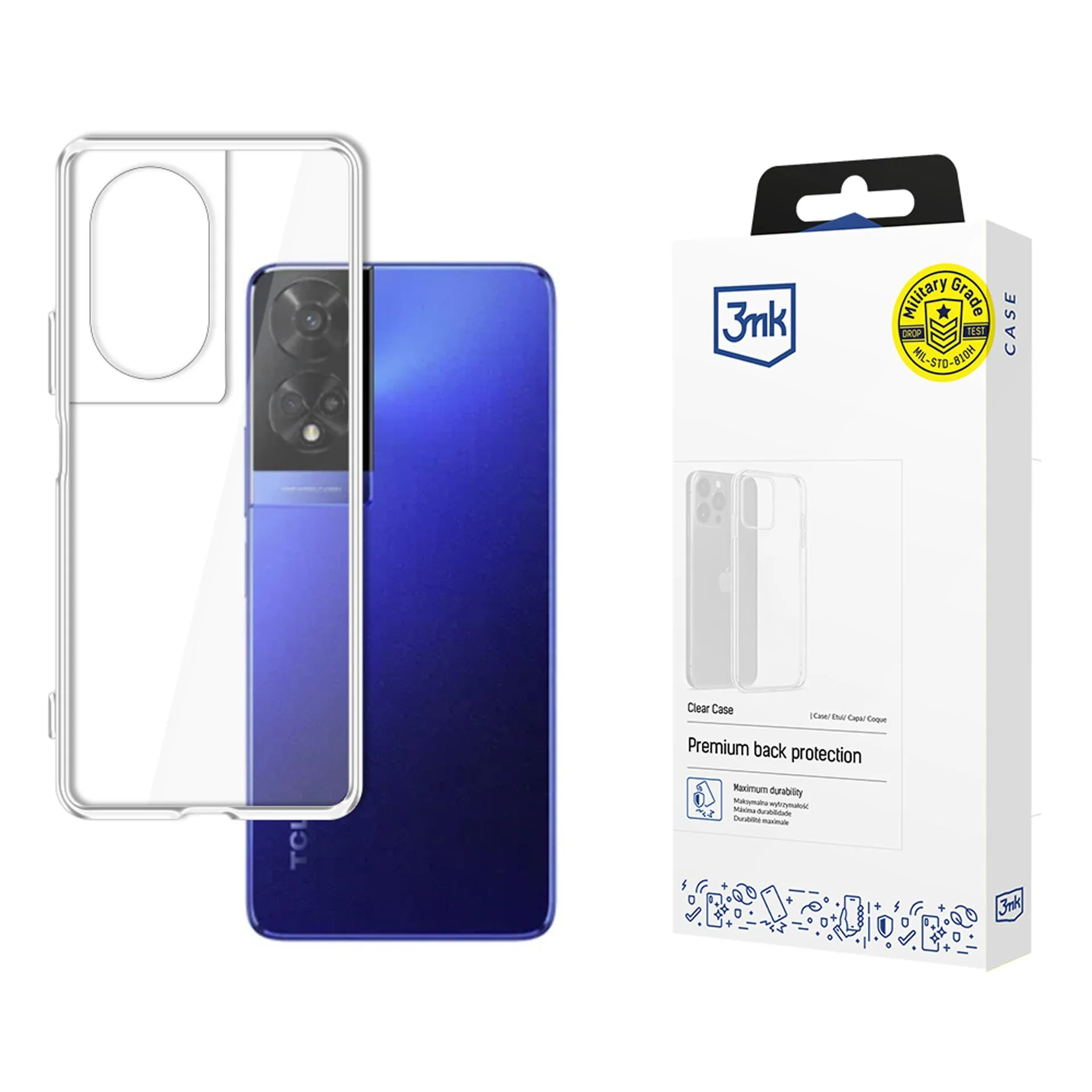 Capa para TCL 50 5G - 3mk Clear Case