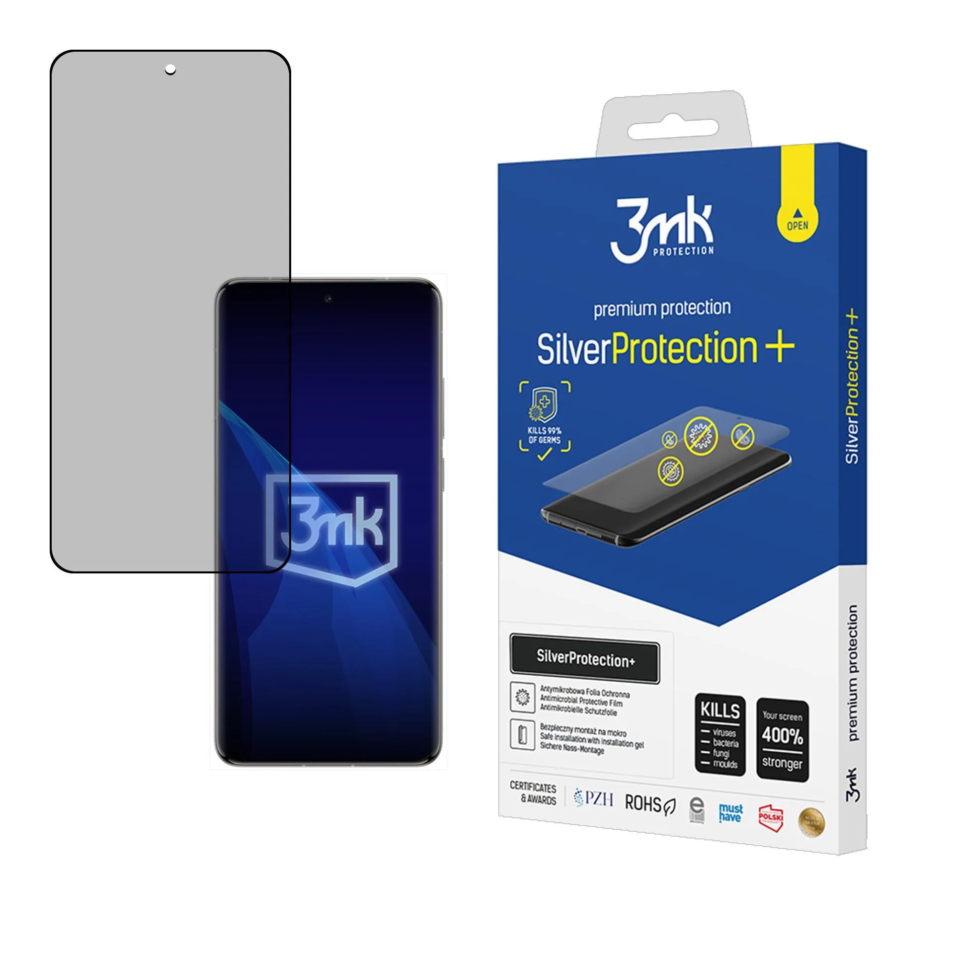 Película de proteç?o anti-impacto para Vivo X200 Pro - 3mk SilverProtection+