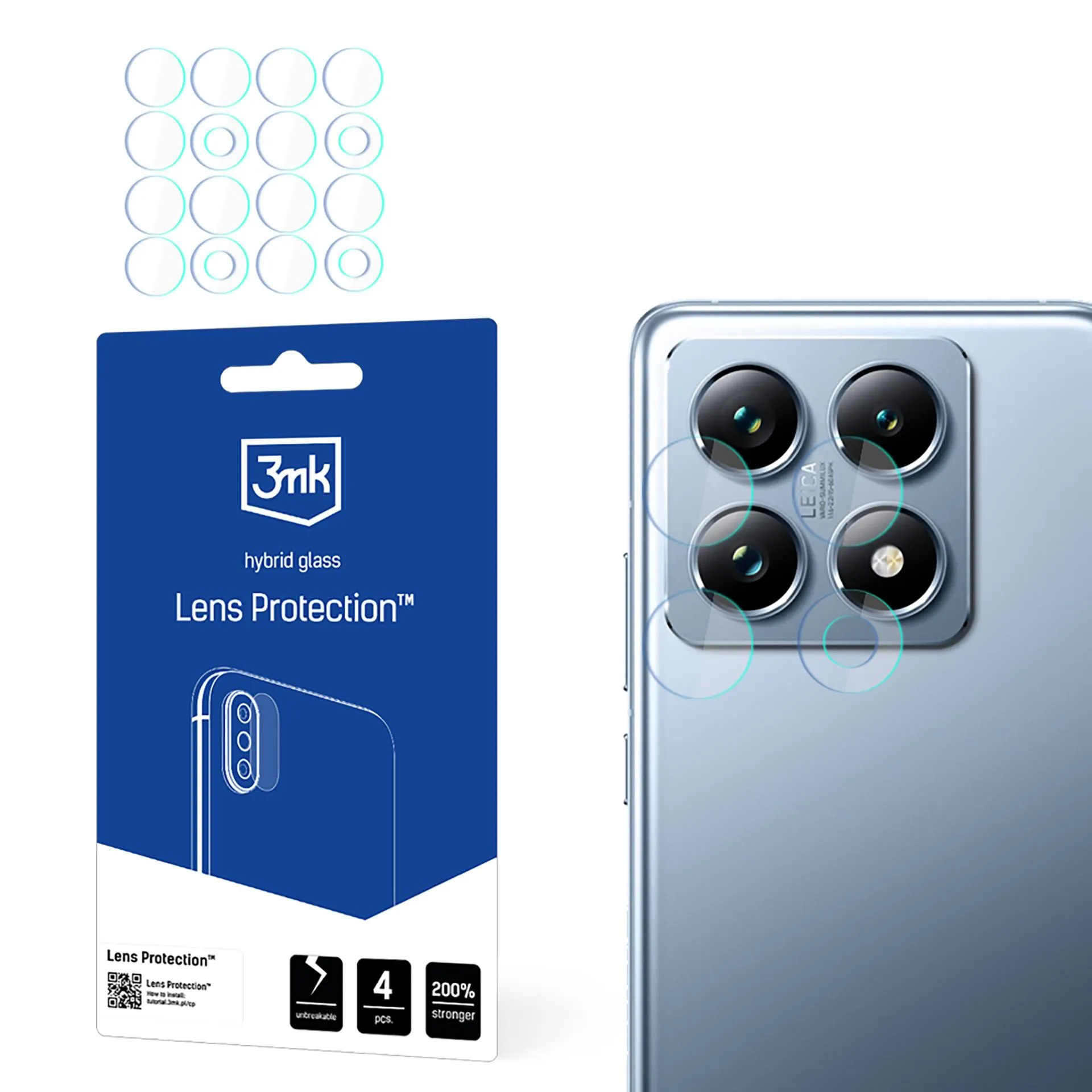 Proteç?o para lentes de câmara Xiaomi 14T / 14T Pro - 3mk Lens Protection