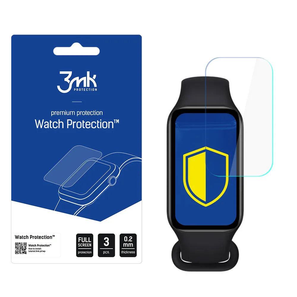 Película de proteç?o para o ecr? do smartwatch Xiaomi Mi Band 8 Active - 3mk Watch Protection