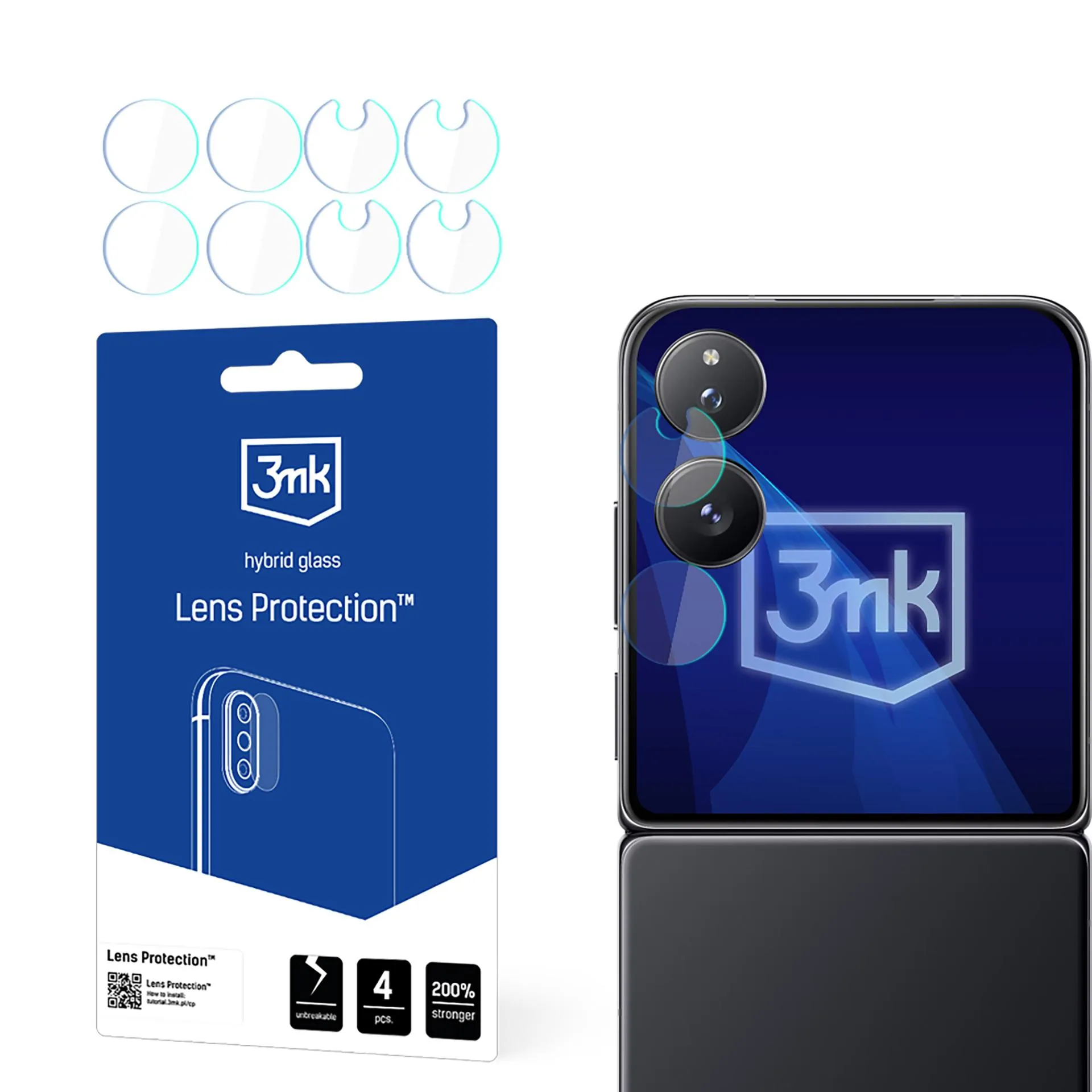 Proteç?o para lentes de câmara Xiaomi Mix Flip (front) - 3mk Lens Protection